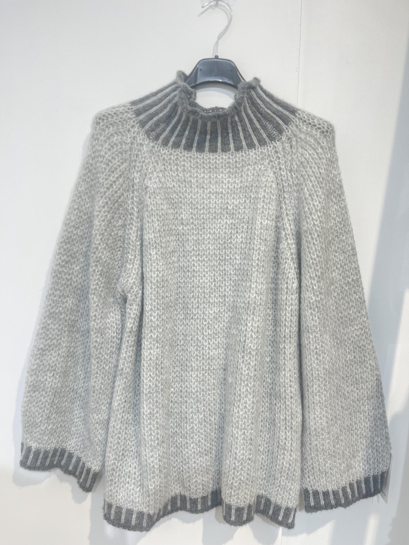 Großhändler VIVICHY - Pullover mit Trichterkragen