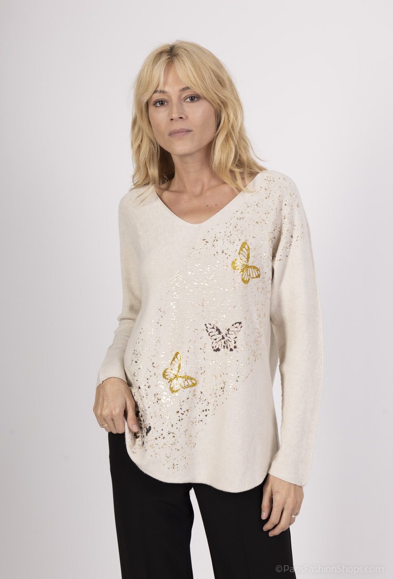 Grossiste VIVICHY - PULL IMPRIME