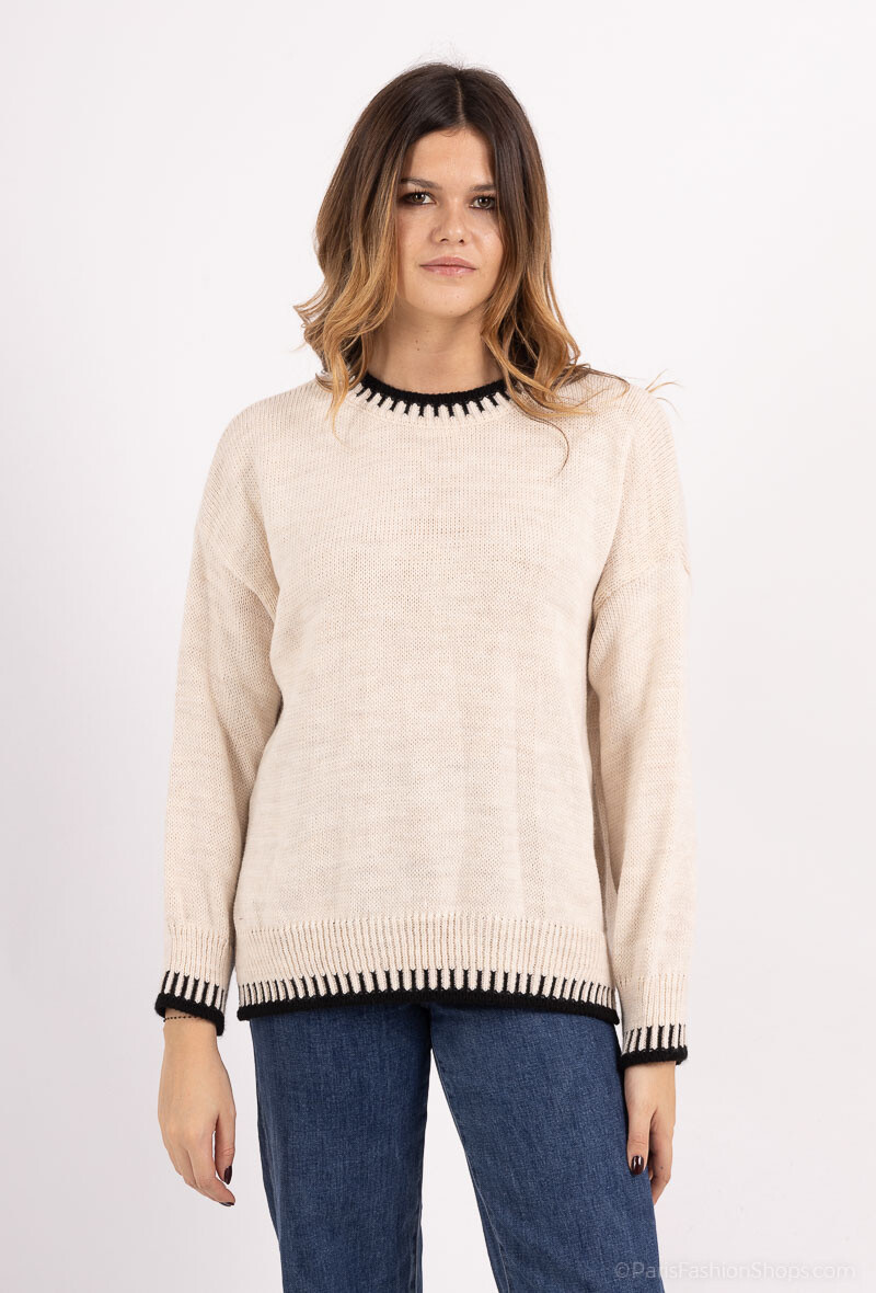 Wholesaler VIVICHY - ROUND NECK SWEATER