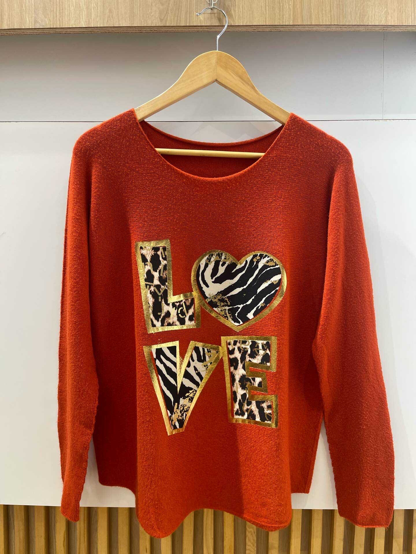 Wholesaler VIVICHY - LOVE ROUND NECK SWEATER