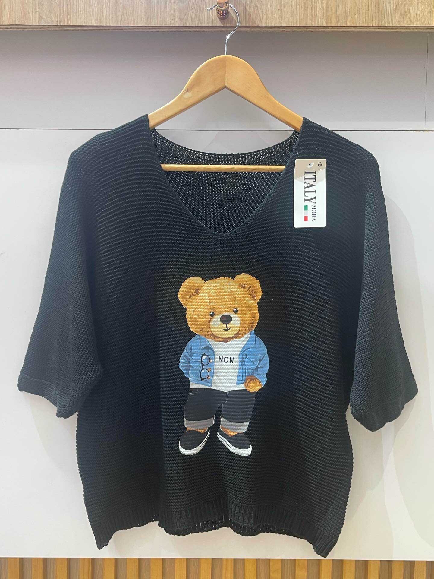 Grossiste VIVICHY - Pull manches trois quart, imprimé Nounours