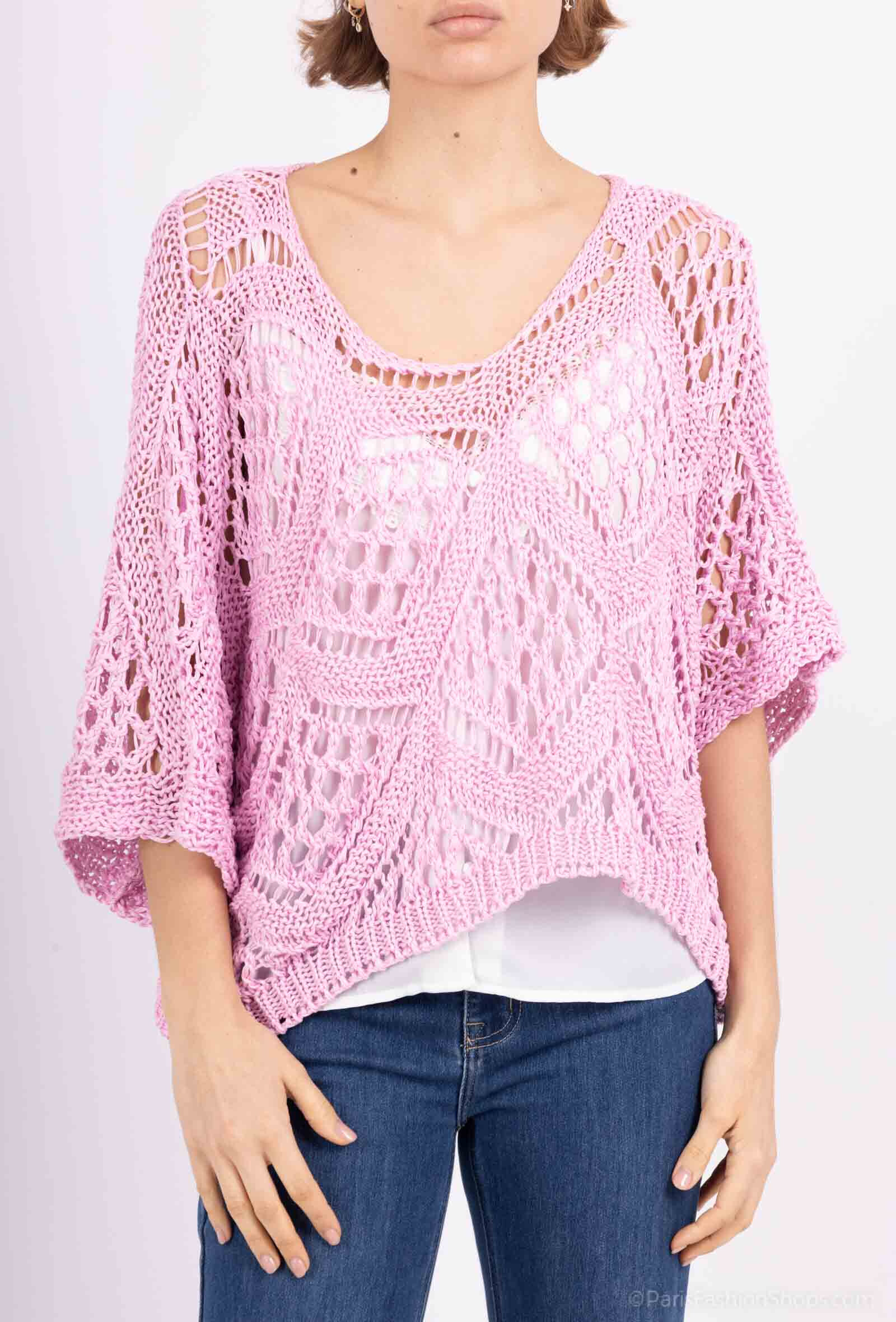 Grossiste VIVICHY - pull poncho oversize