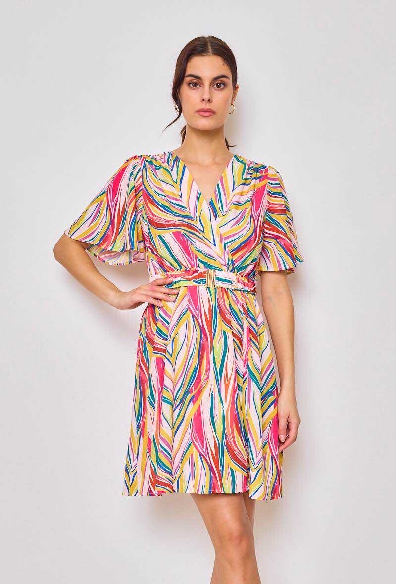 Wholesaler VIVICHY - Multicolored short dress