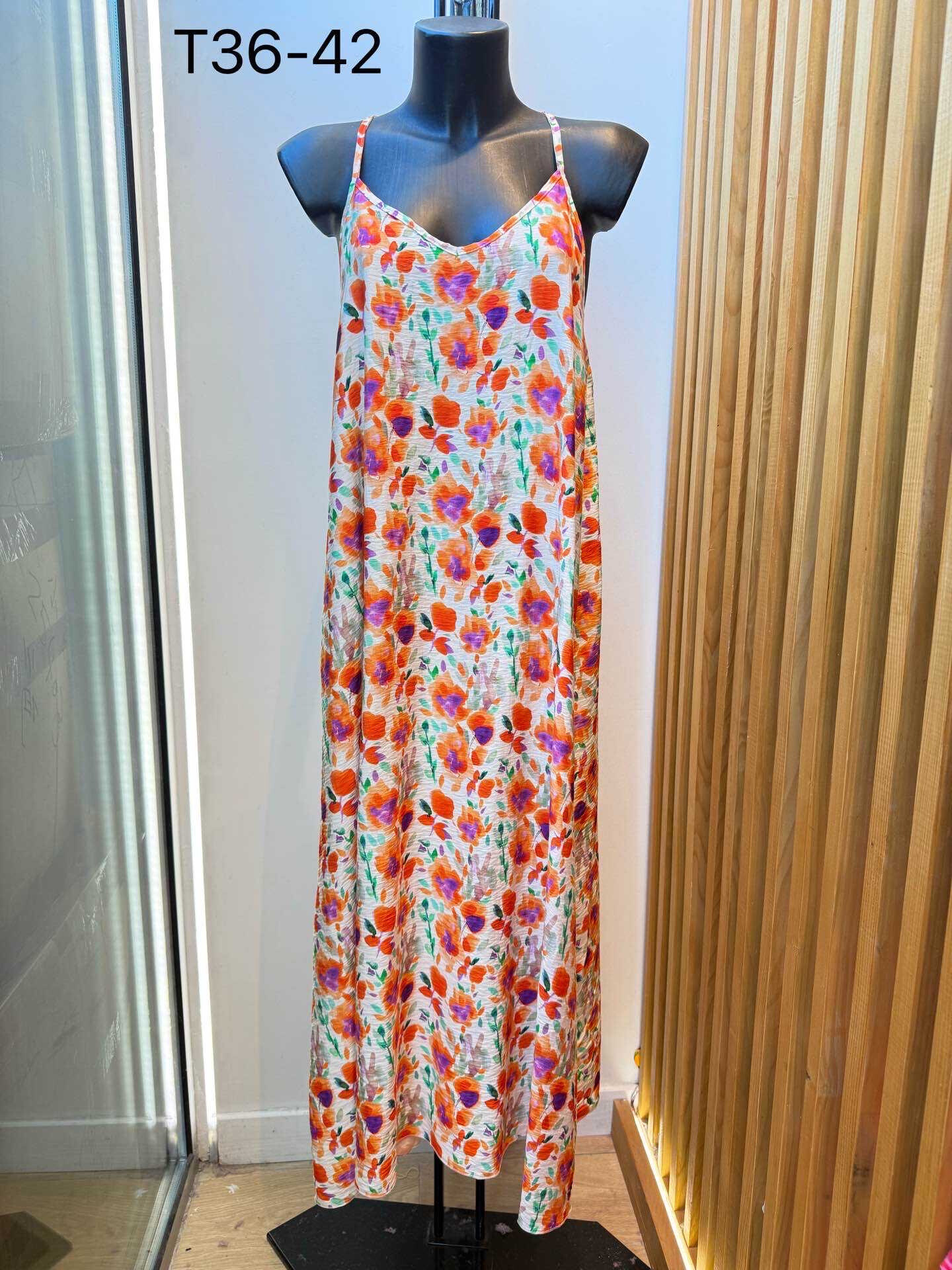 Wholesaler VIVICHY - Bare back dress with flowers print