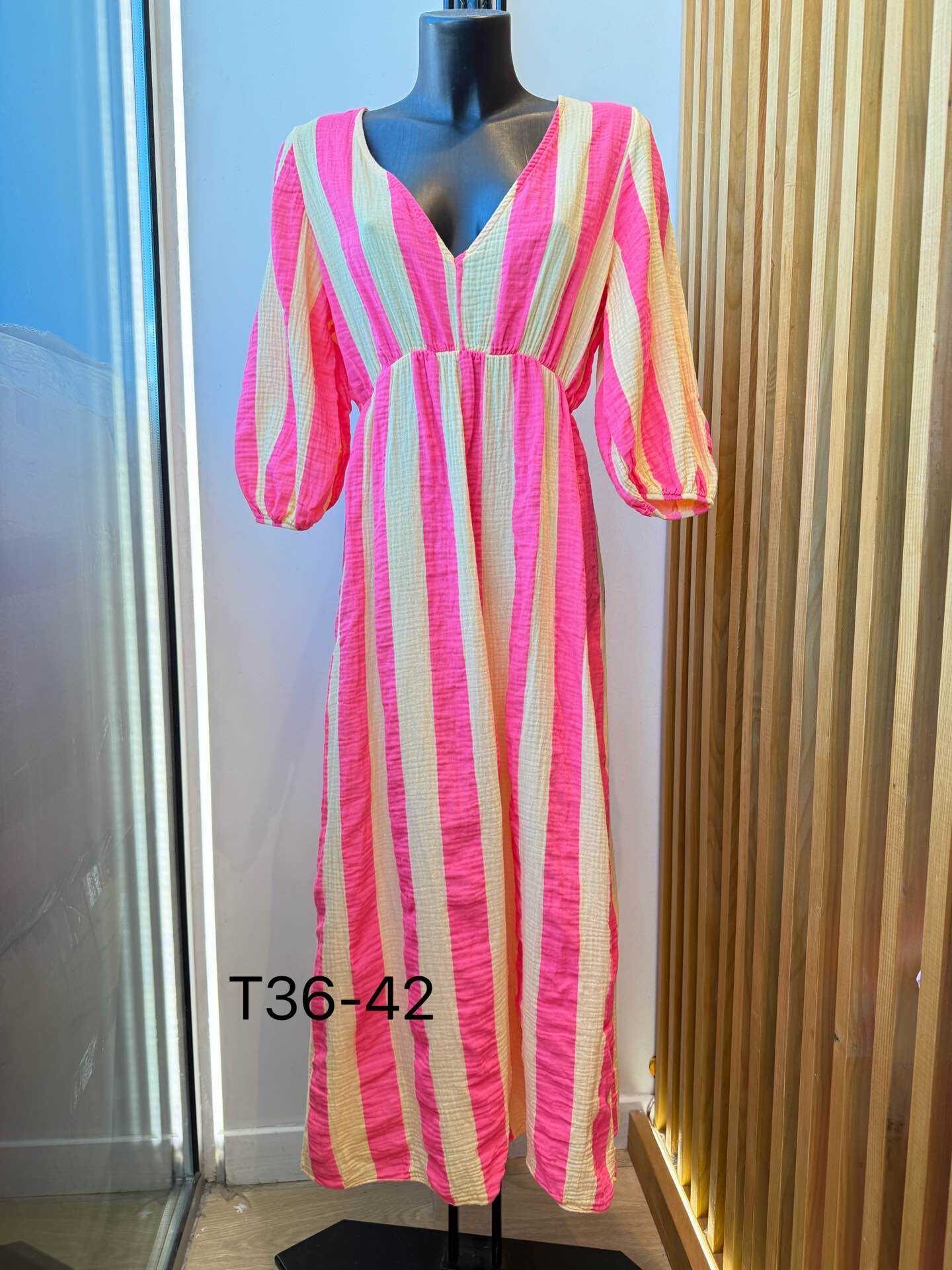 Mayorista VIVICHY - Vestido largo de algodón