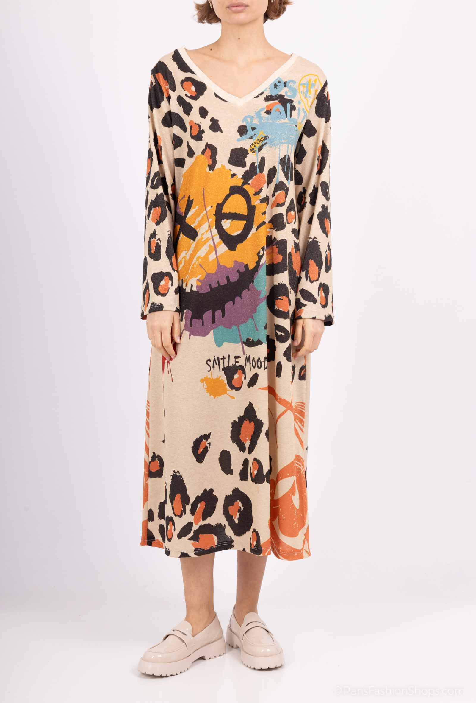 Wholesaler VIVICHY - Dress with XO print