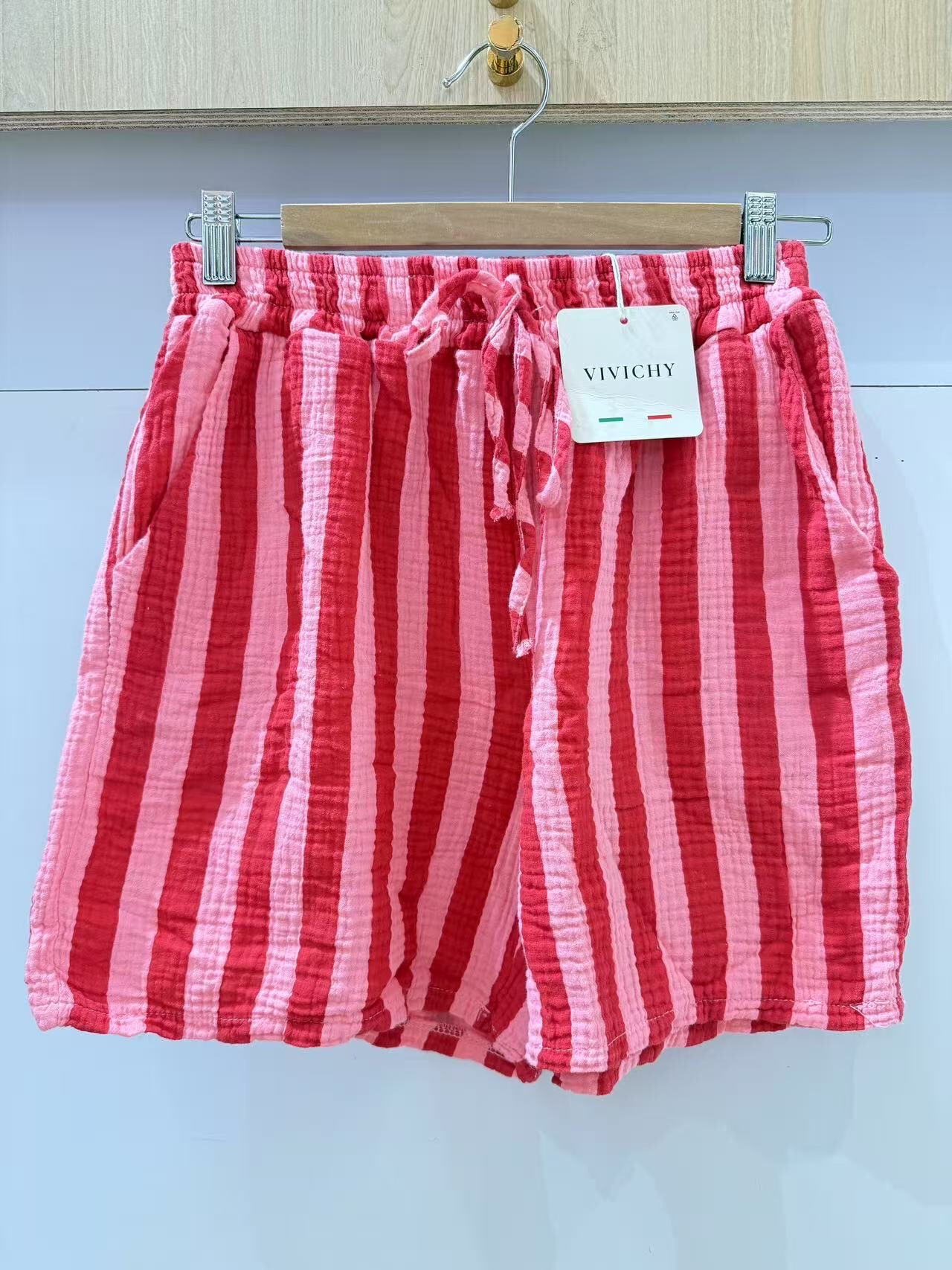Wholesaler VIVICHY - Striped cotton shorts