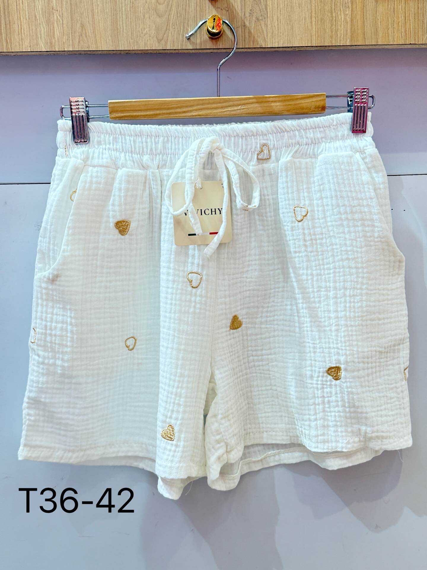 Mayorista VIVICHY - Cortos pantalones cortos de algodón con corazón dorado