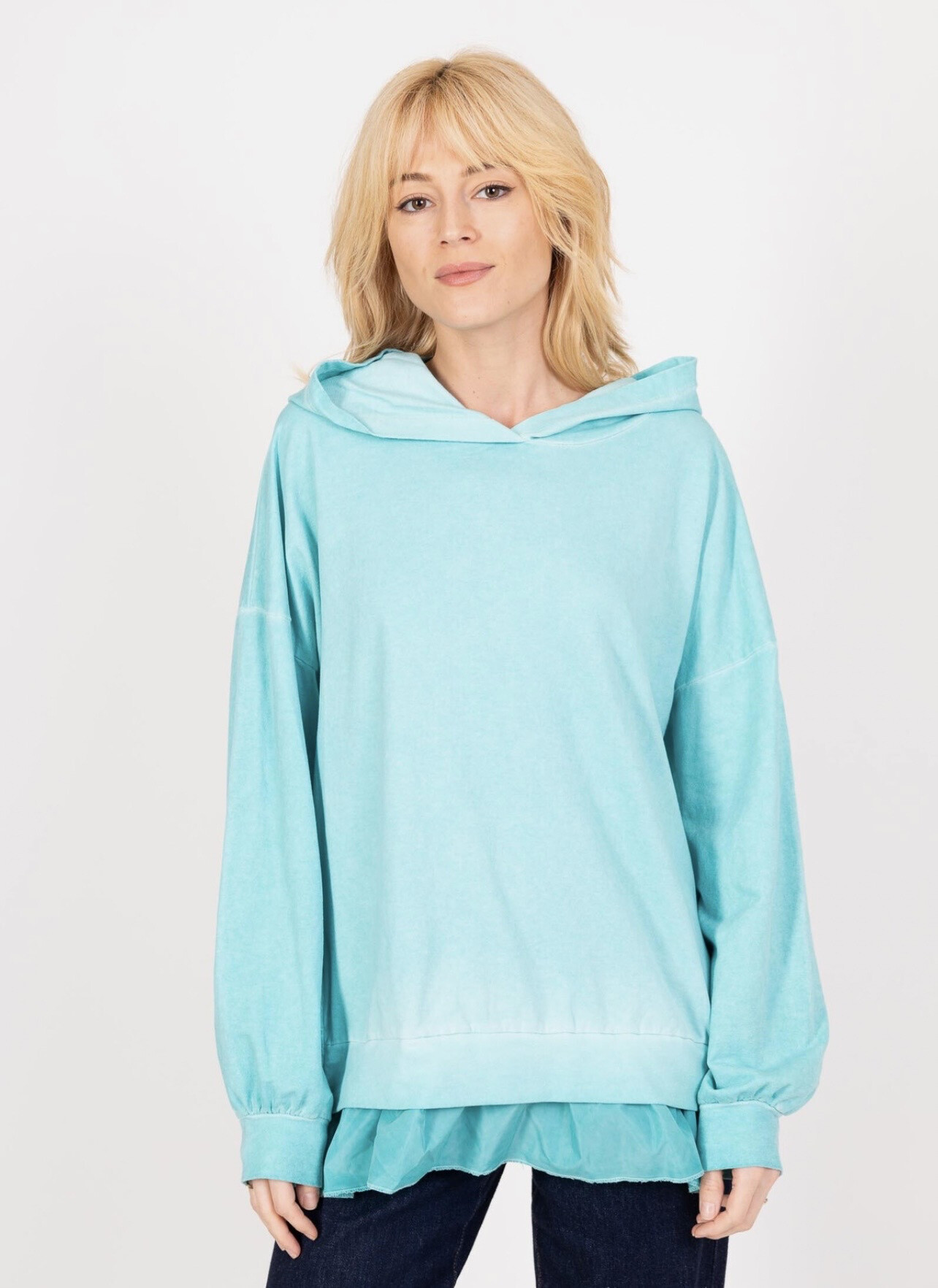 Wholesaler VIVICHY - Hooded sweatshirt, washed -out color