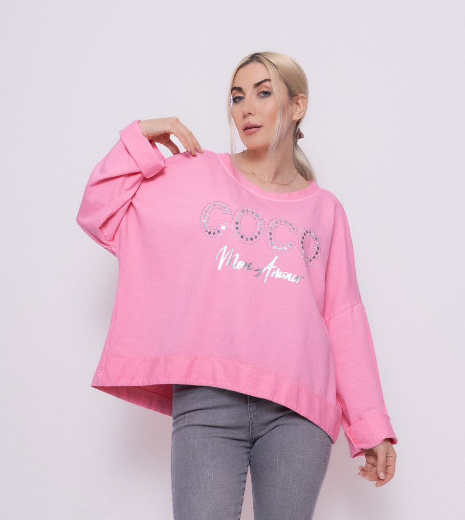 Wholesaler VIVICHY - Coconut print sweatshirt