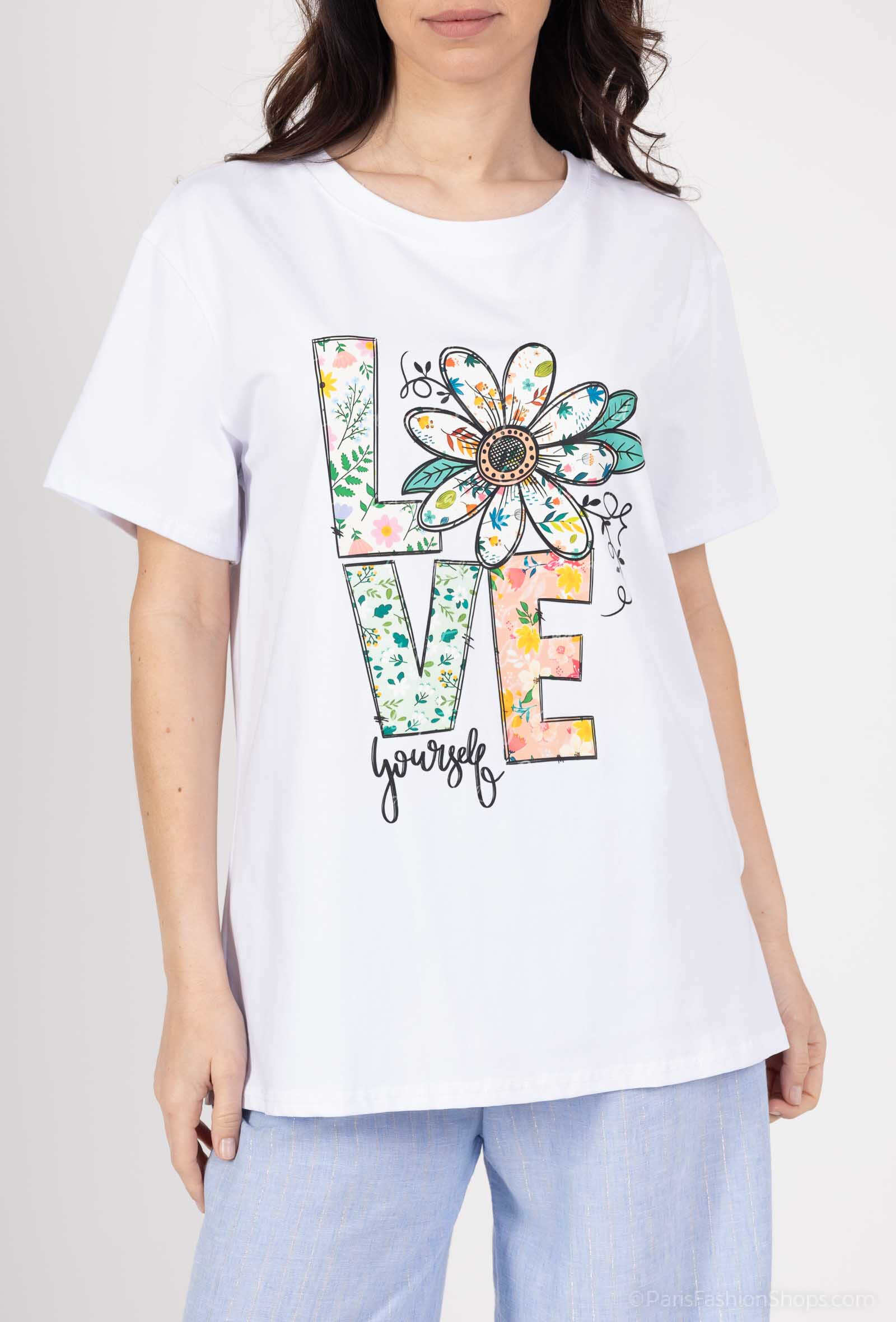 Wholesaler VIVICHY - Round neck t-shirt with print