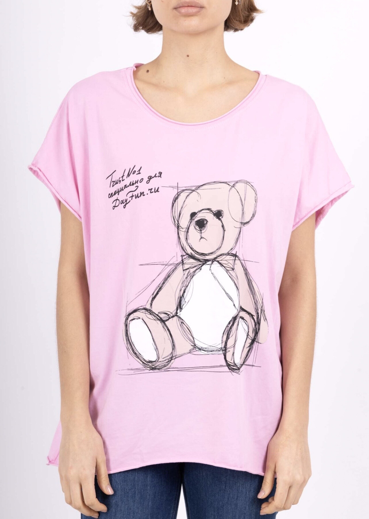Wholesaler VIVICHY - Round neck t-shirt, teddy bear print
