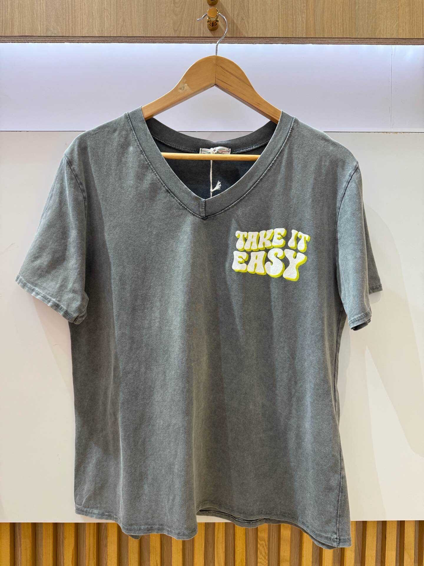 Mayorista VIVICHY - Camiseta desteñida con estampado