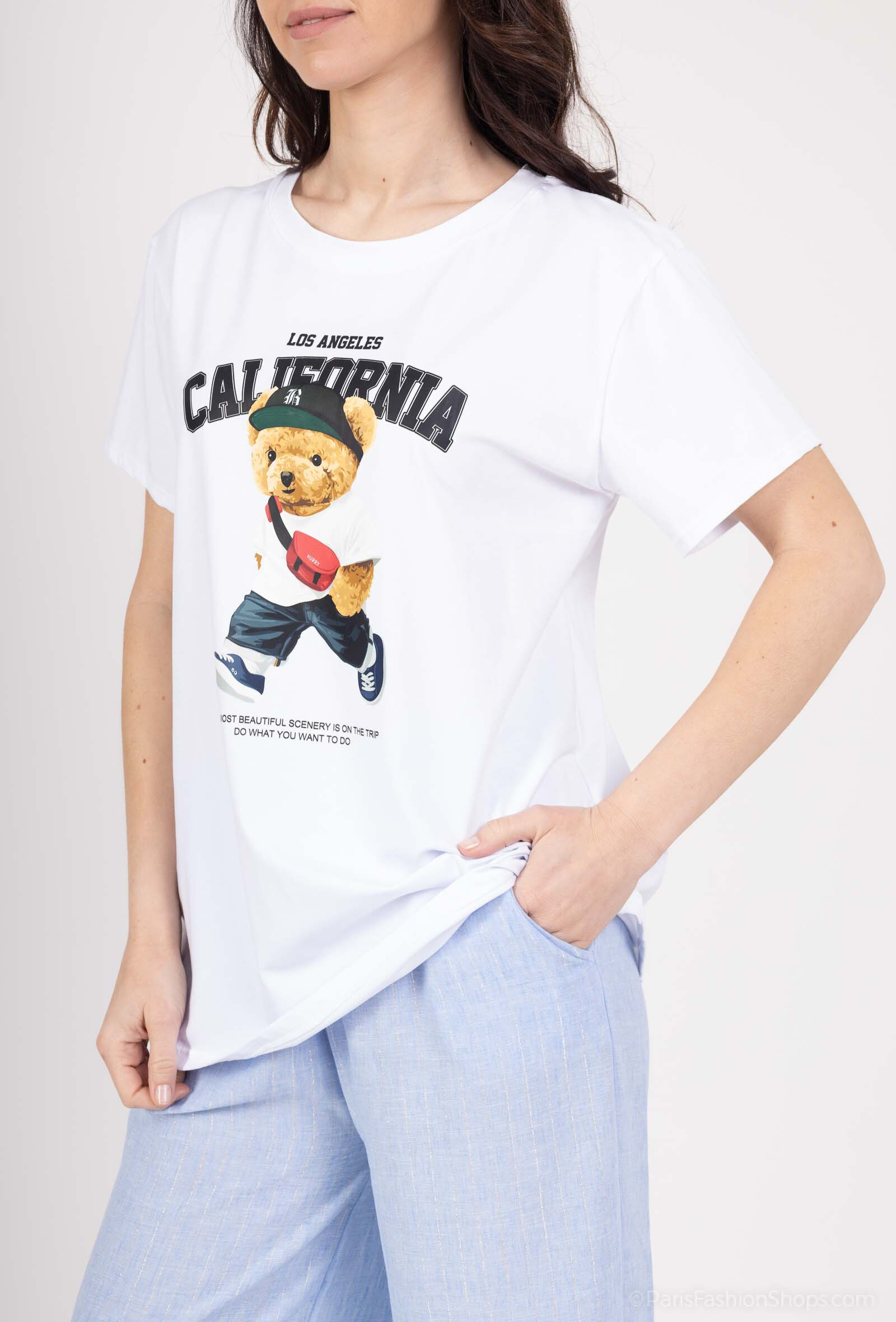 Wholesaler VIVICHY - Round neck t-shirt with print