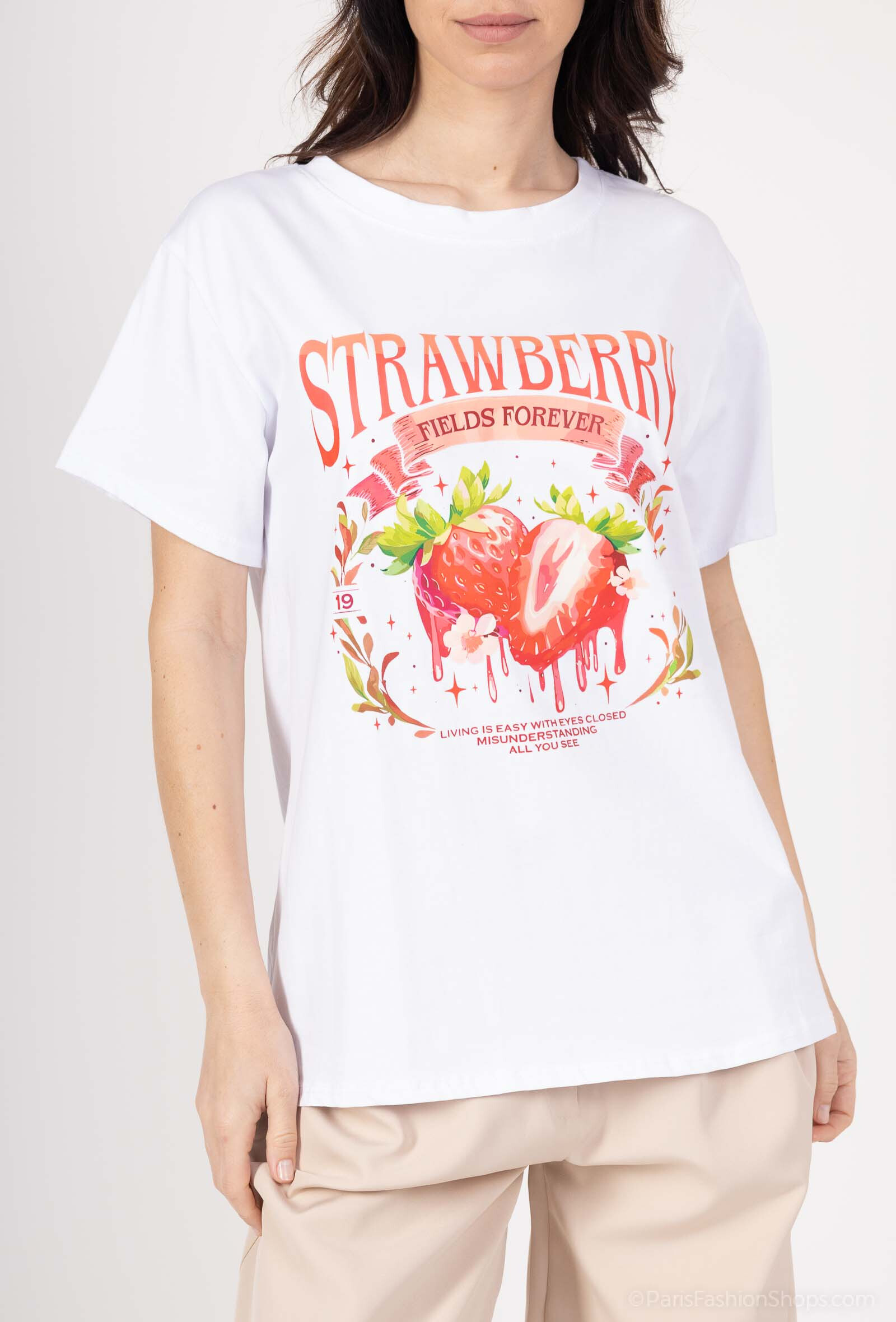 Wholesaler VIVICHY - Round neck t-shirt with print