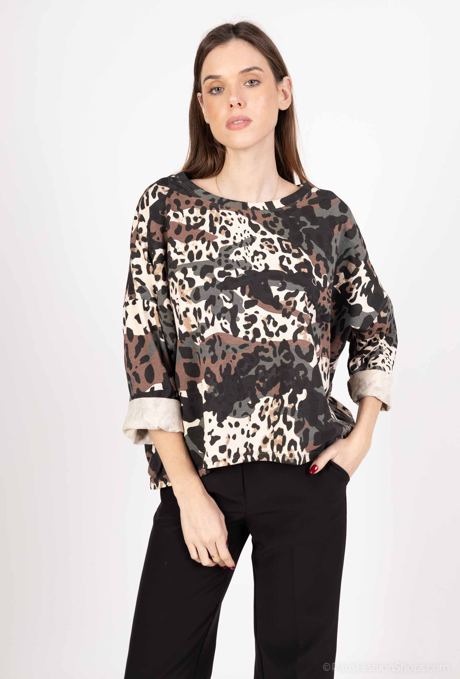 Großhändler VIVICHY - LEOPARDEN-TOP