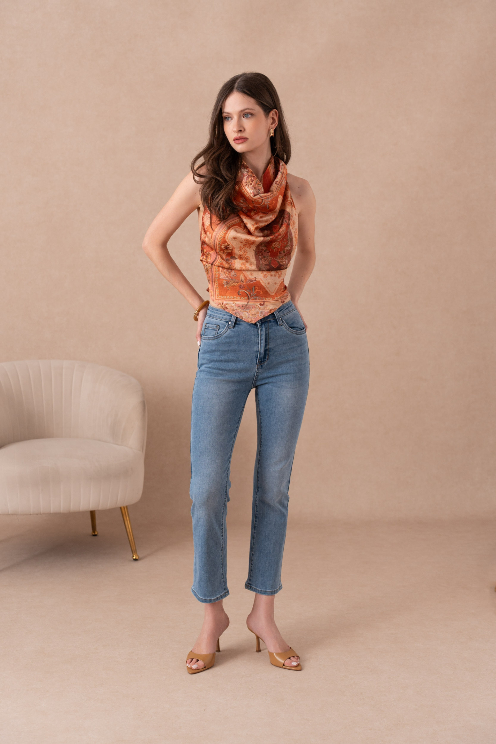Wholesaler VIVID - Straight cut push-up jeans