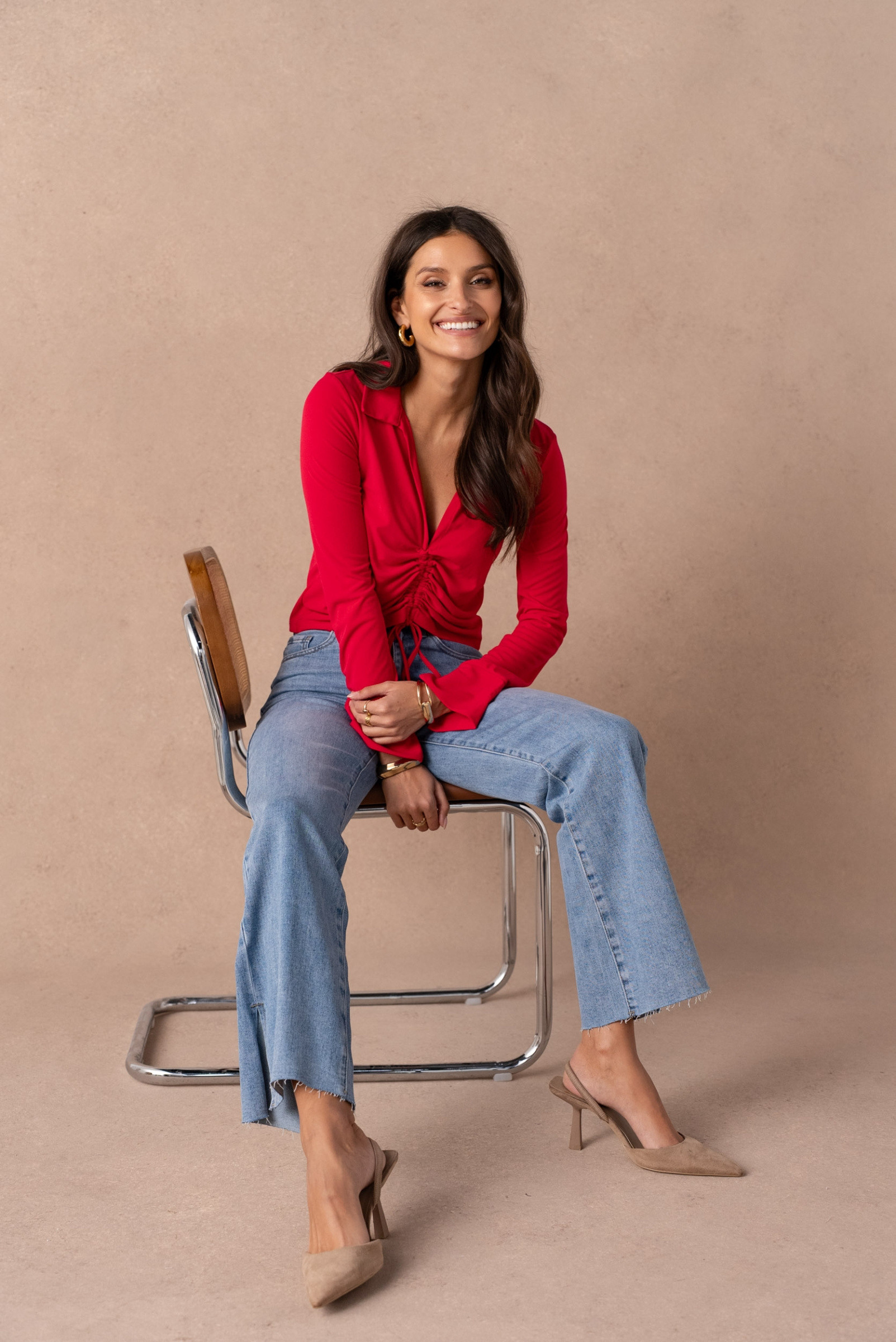 Grossiste VIVID - Jean wide leg fendu