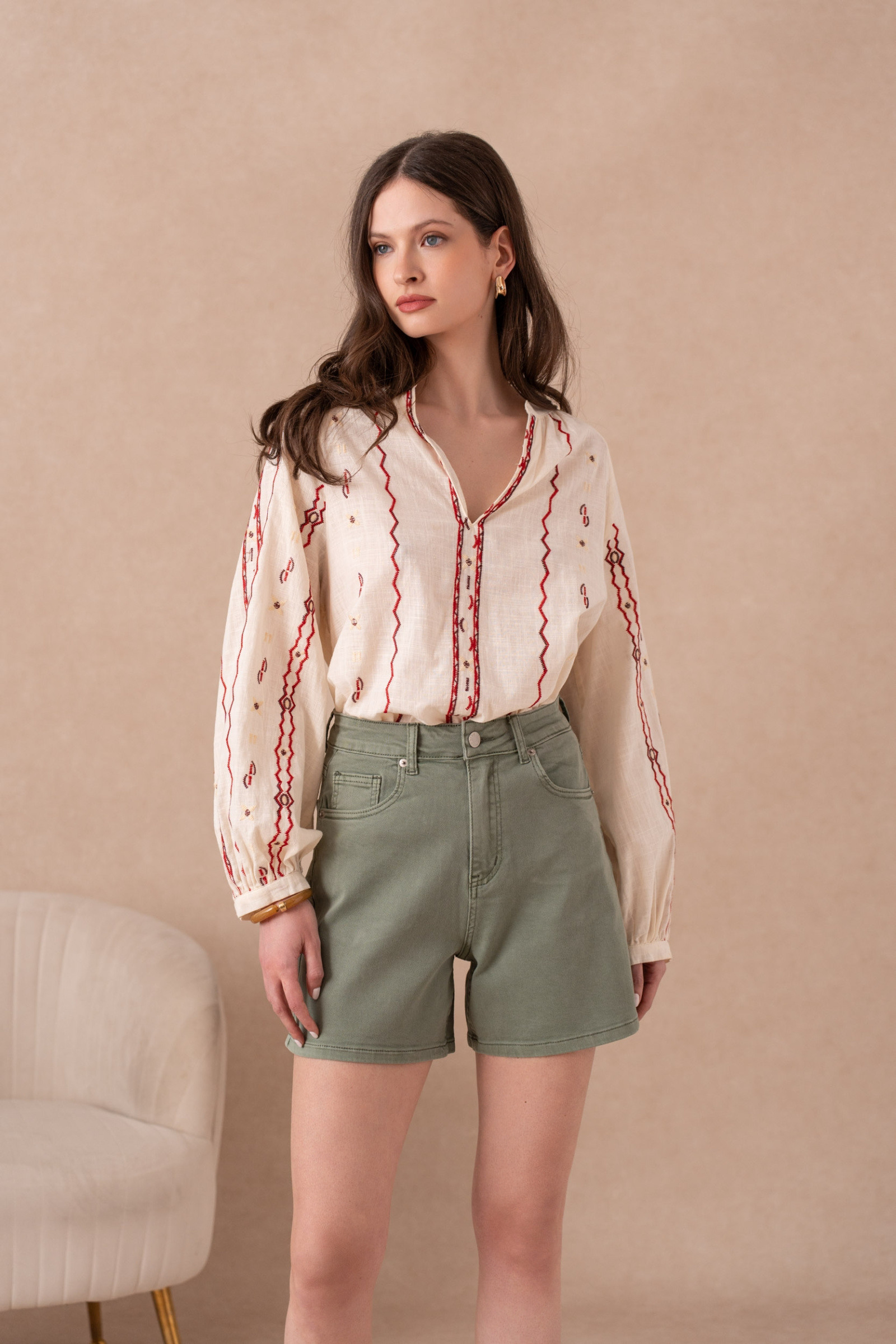 Wholesaler VIVID - Mom fit denim shorts