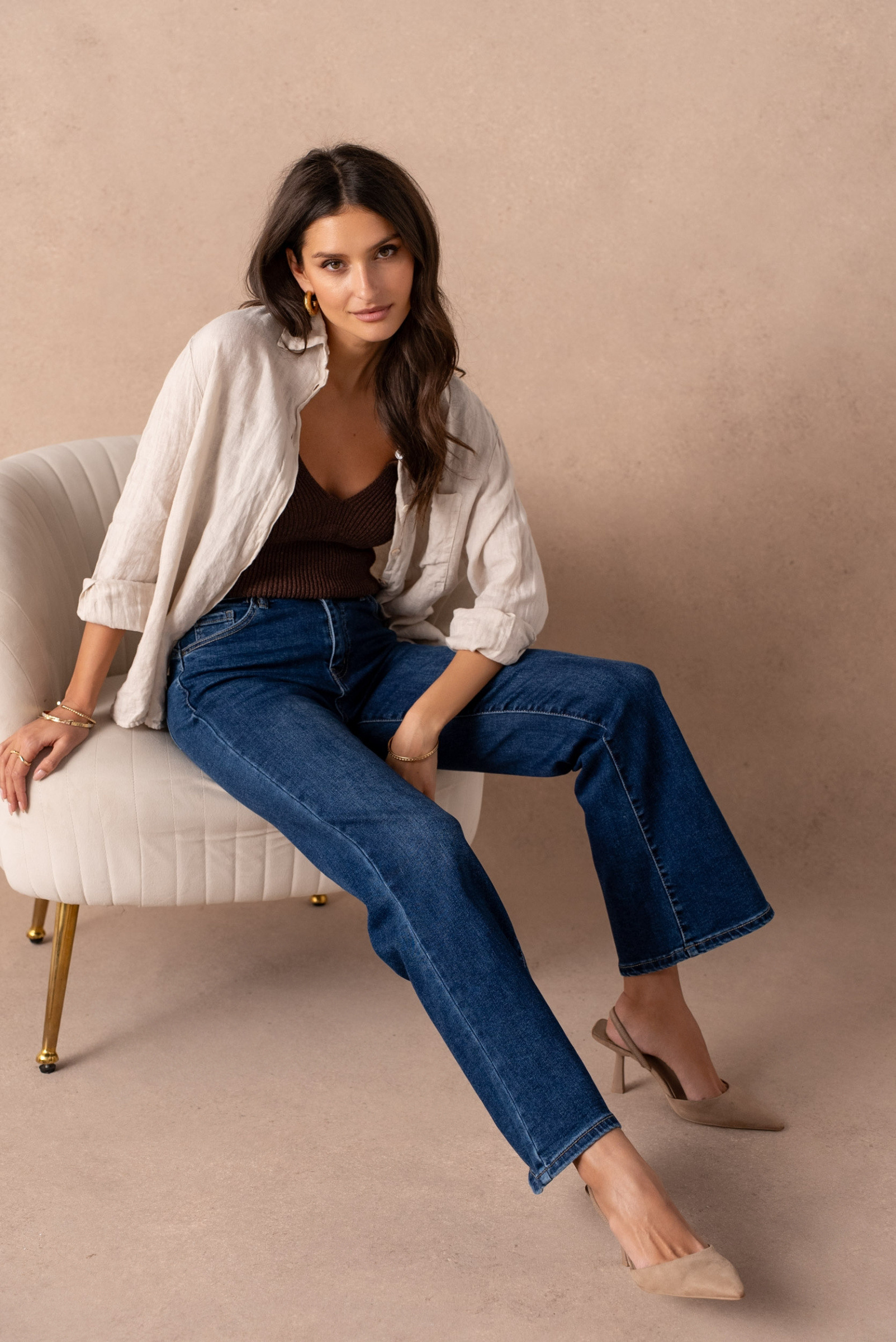 Wholesaler VIVID - Flare jeans/bell-bottoms