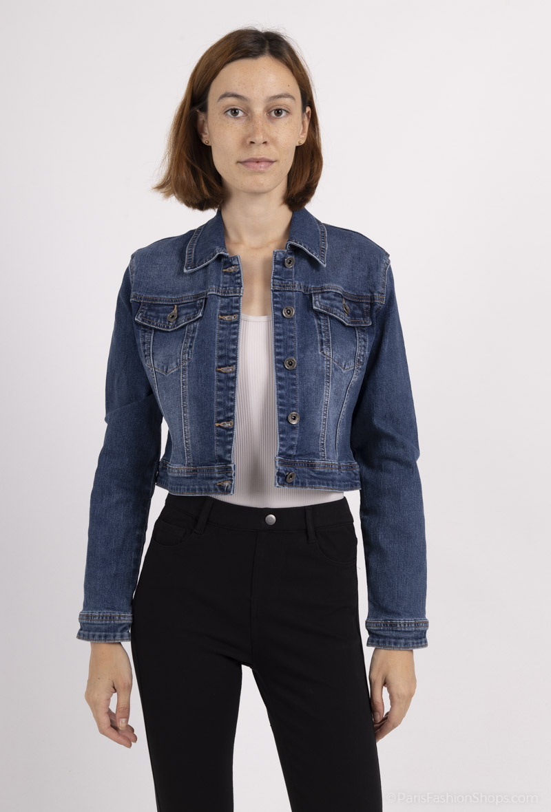 Grossiste VOGGO - VESTE JEAN COURTE