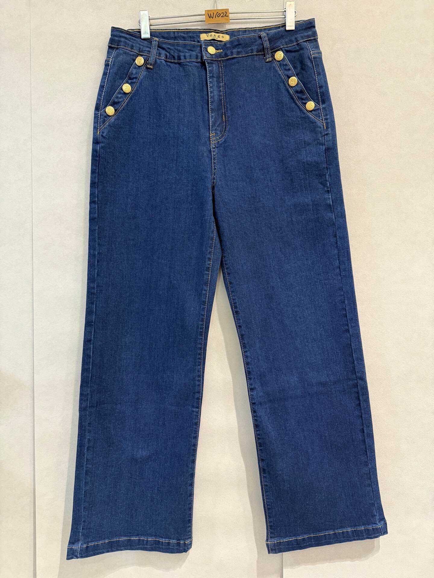 Wholesaler VOGGO - Wide leg jeans with buttons - Plus size