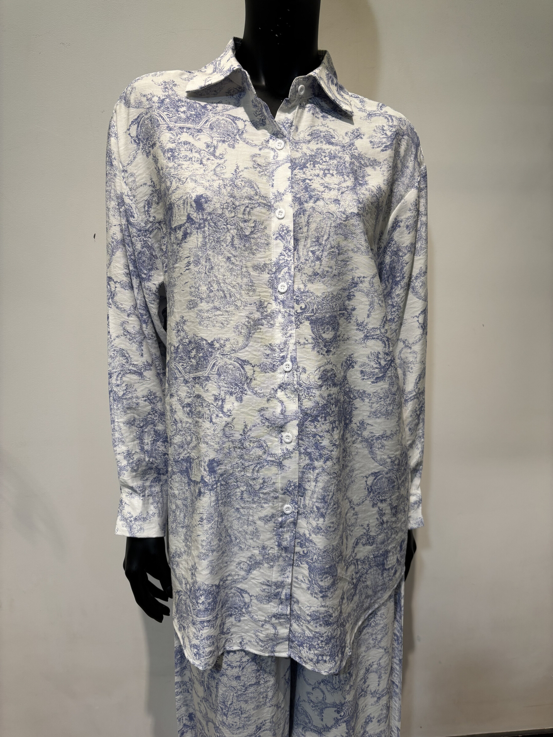 Wholesaler Voyelles - Long printed shirt