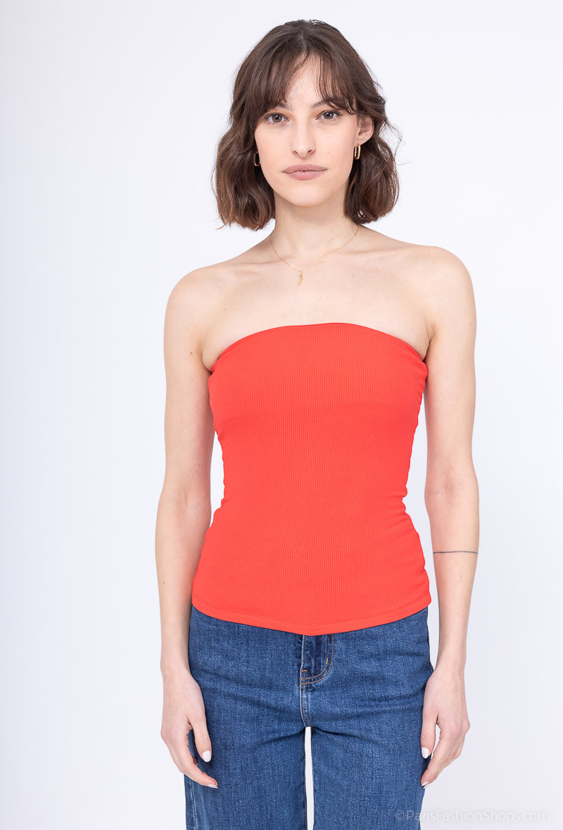 Grossiste Voyelles - Bustier côtelé