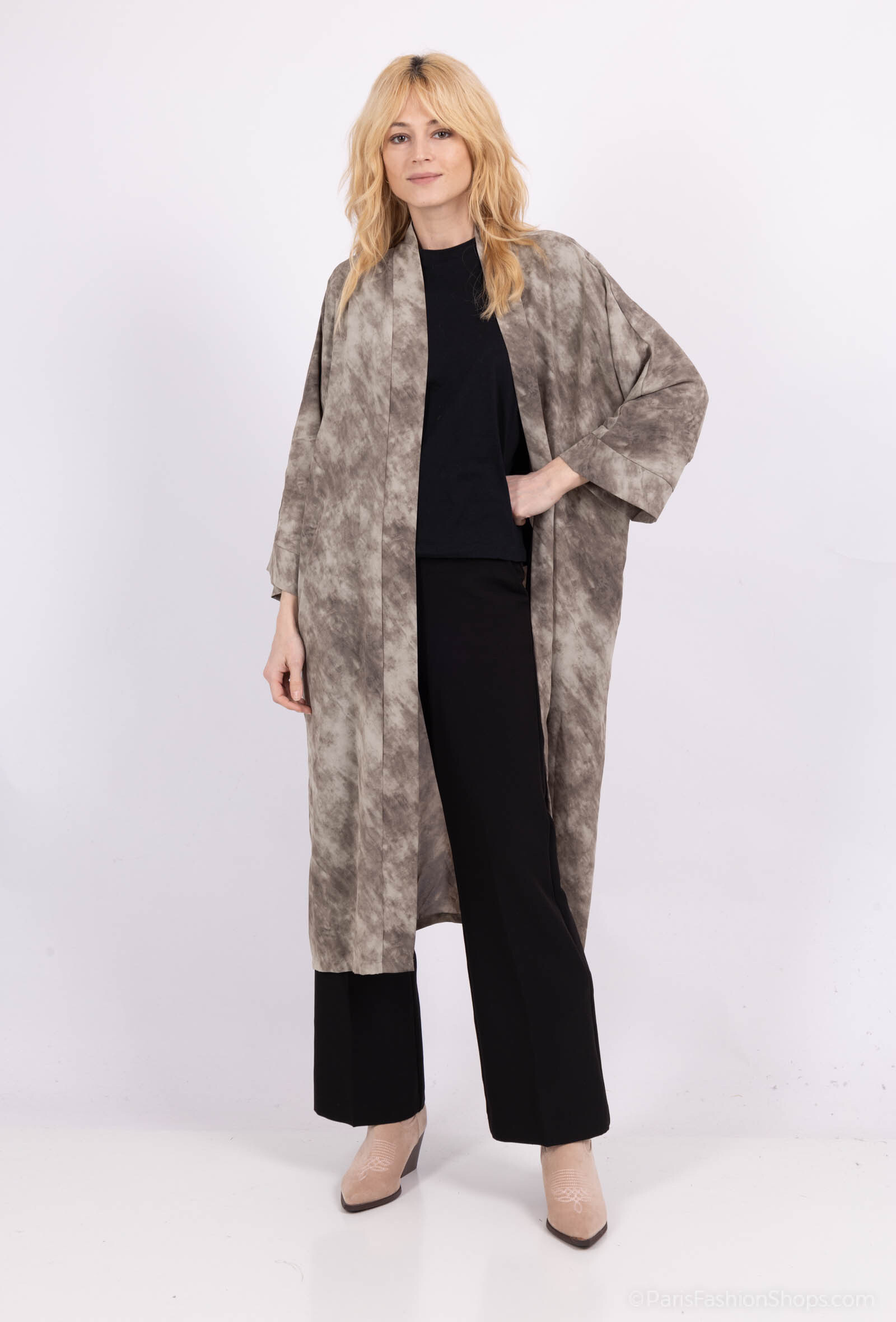 Wholesaler Voyelles - printed kimono