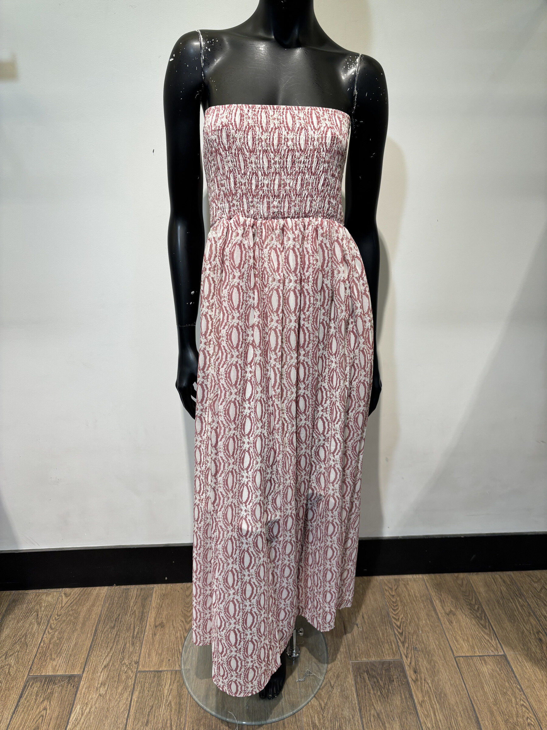 Wholesaler Voyelles - printed bustier dress