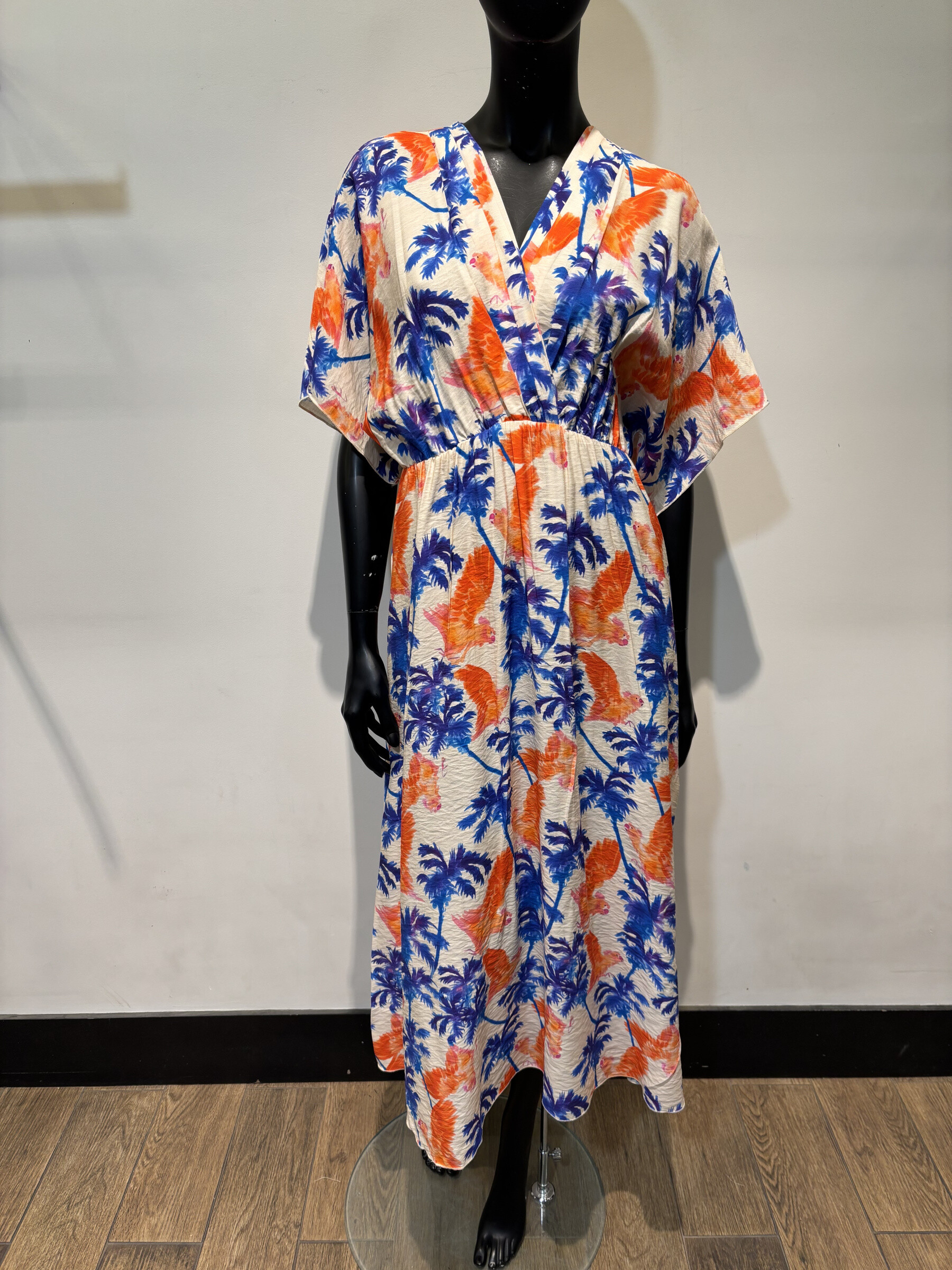 Wholesaler Voyelles - Heart cache printed dress