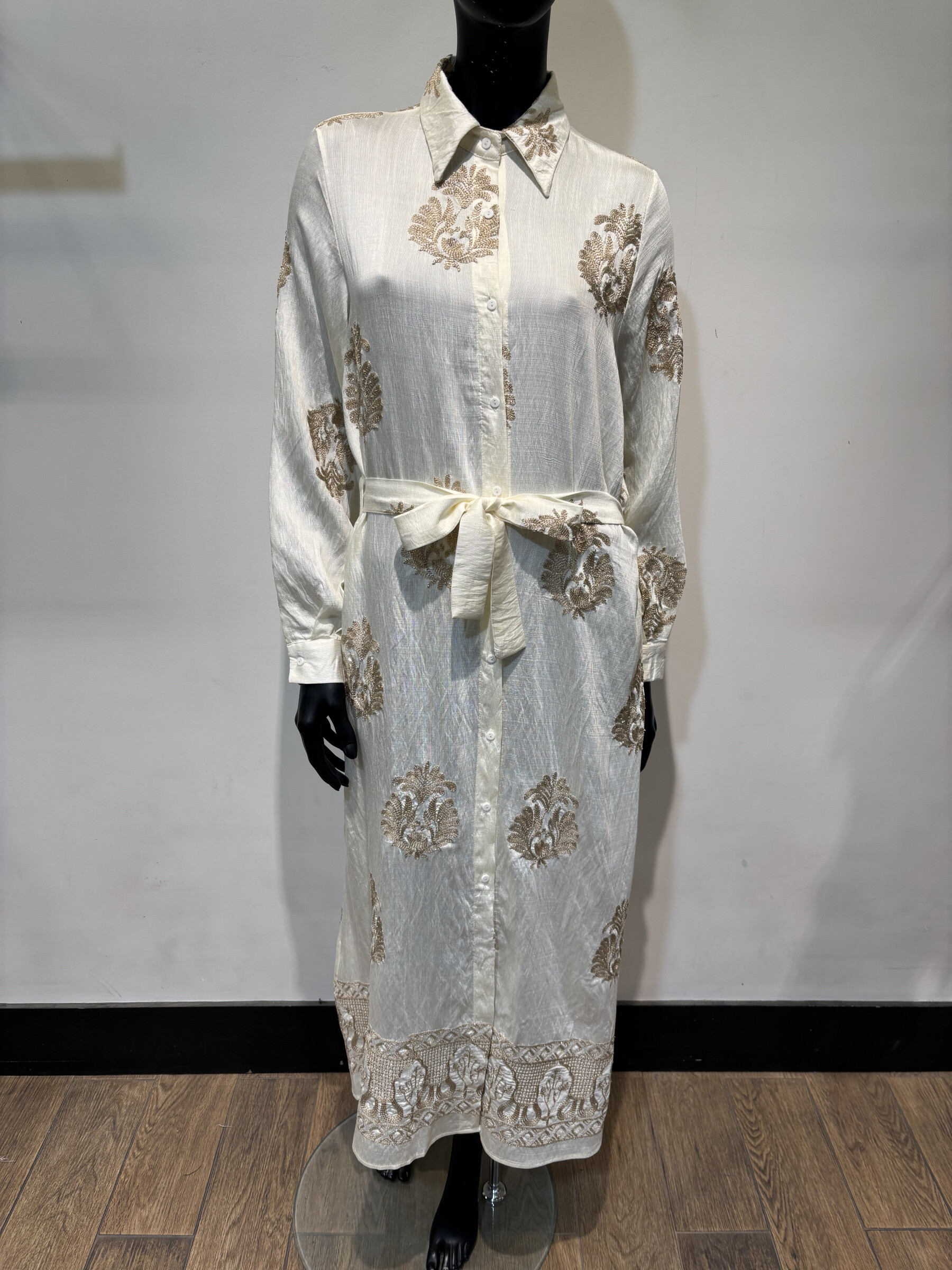 Wholesaler Voyelles - Long shirt dress