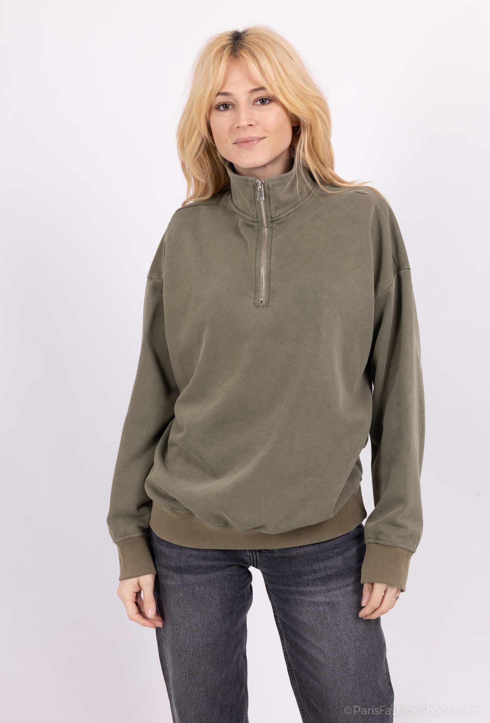 Wholesaler Voyelles - zipped collar top