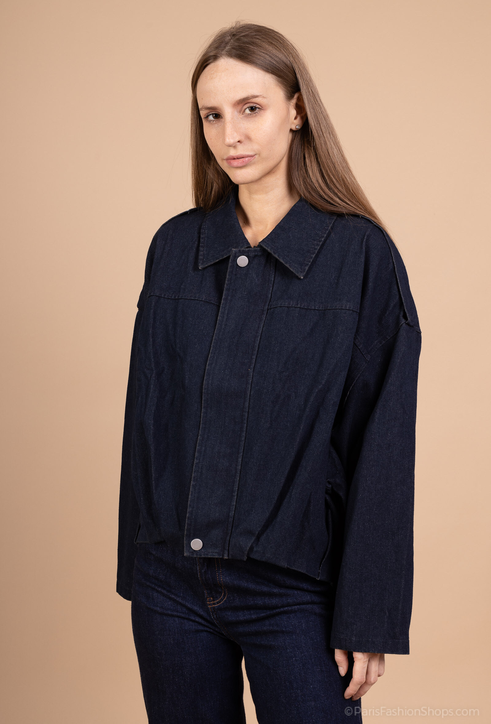 Großhändler Voyelles - Jean Effect Bumber Jacke