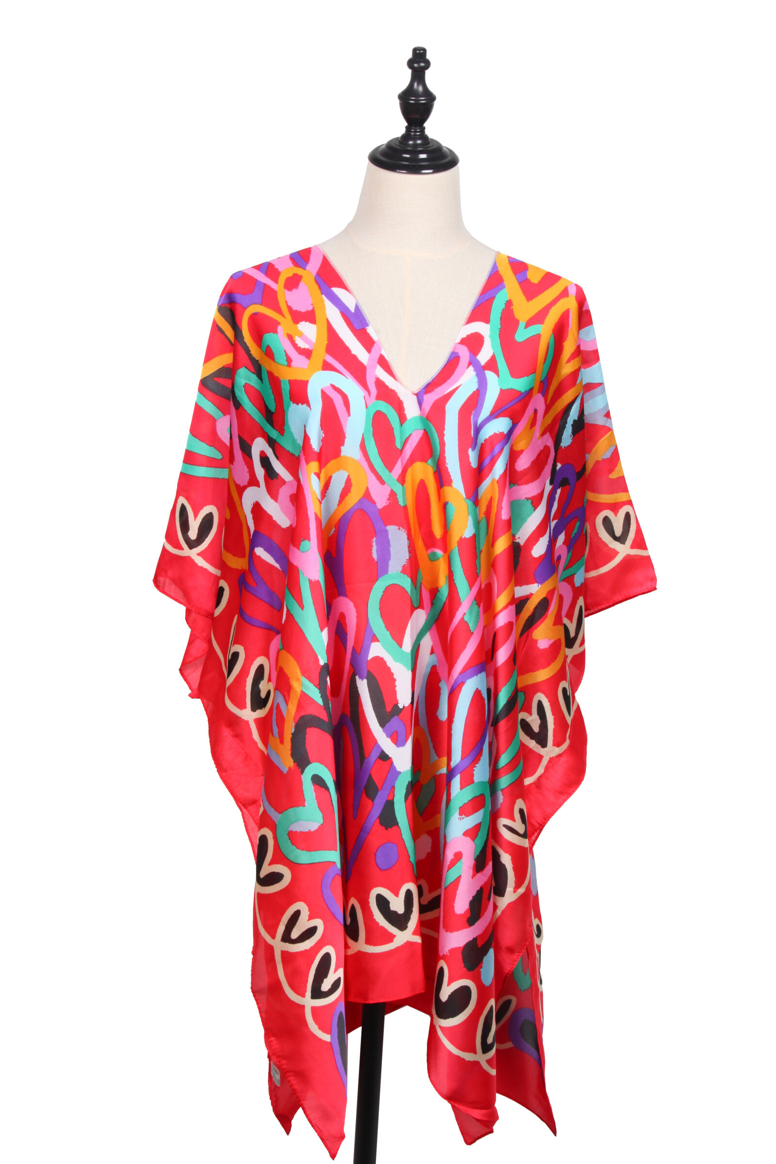 Wholesaler VS PLUS - Poncho Beach Pattern Heart