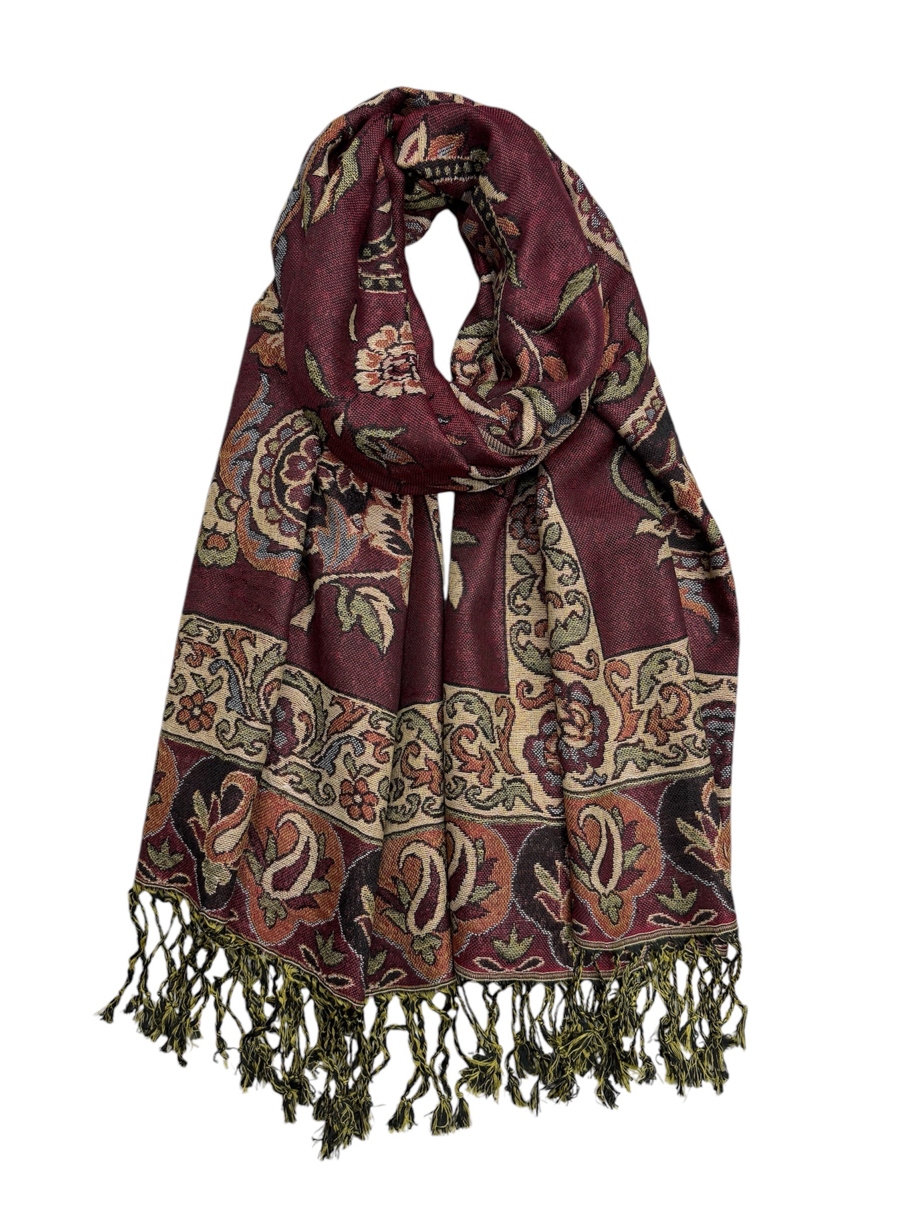 Wholesaler VS PLUS - Jacquard Pashmina Pattern Scarf