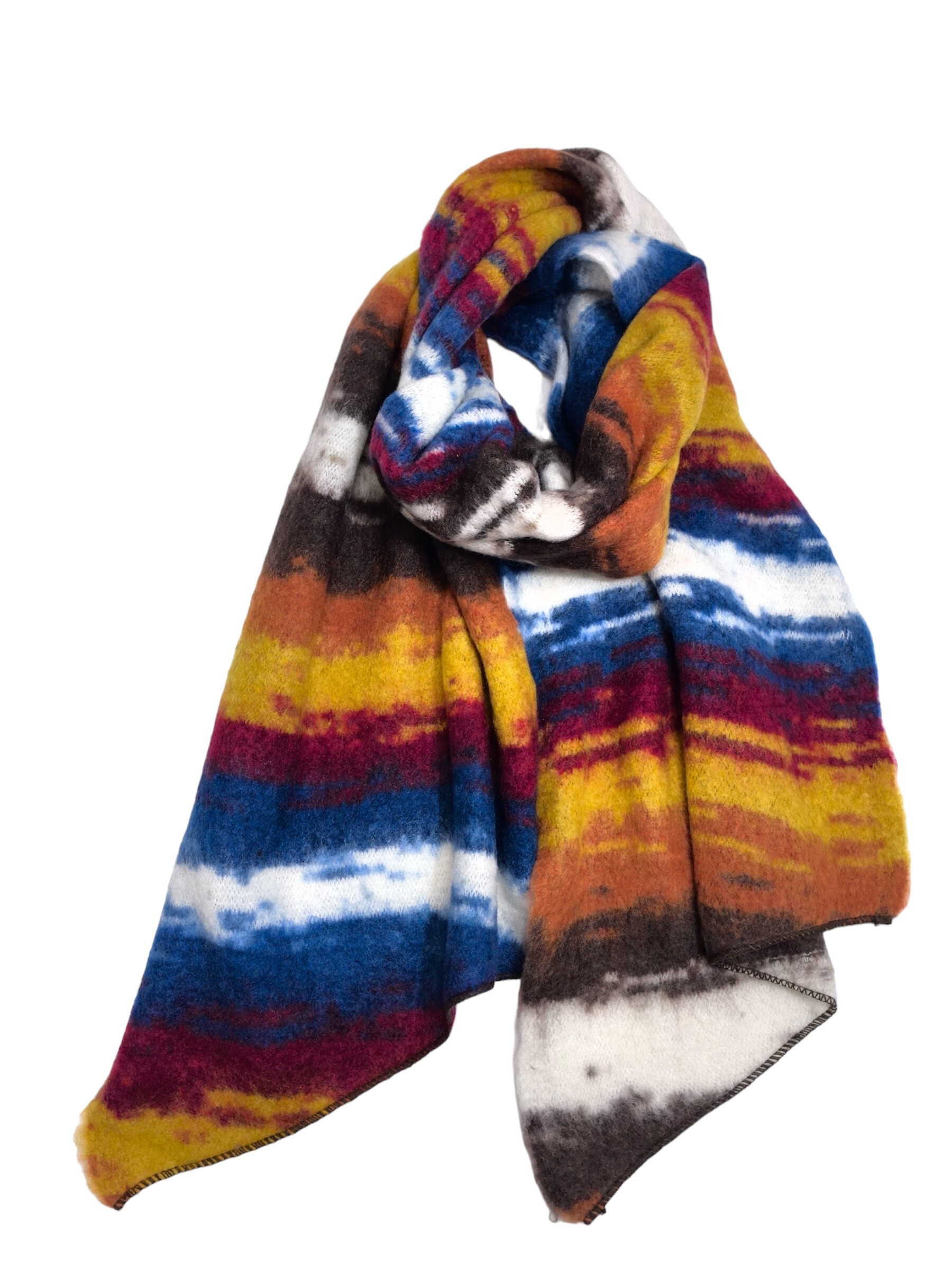 Wholesaler VS PLUS - Dotted scarf with Tie-dye pattern in a beautiful color