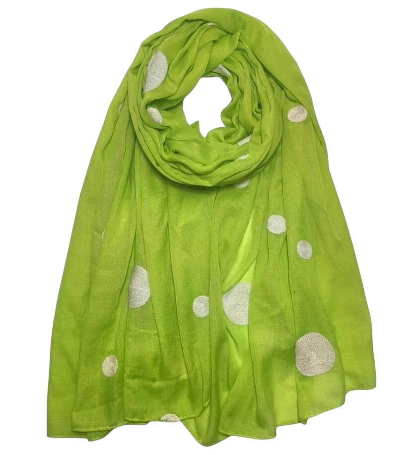Wholesaler VS PLUS - Dotted embroidered scarf
