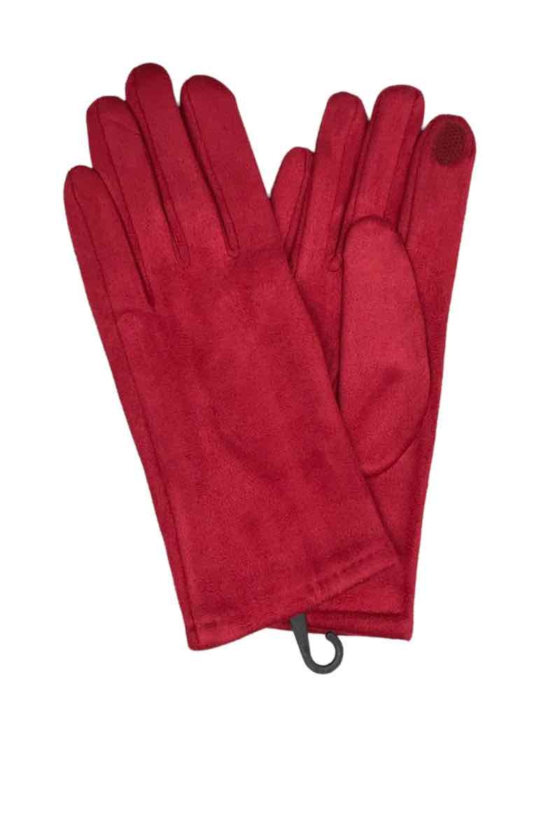 Großhändler VS PLUS - Einfarbiger Handschuh aus Wildleder