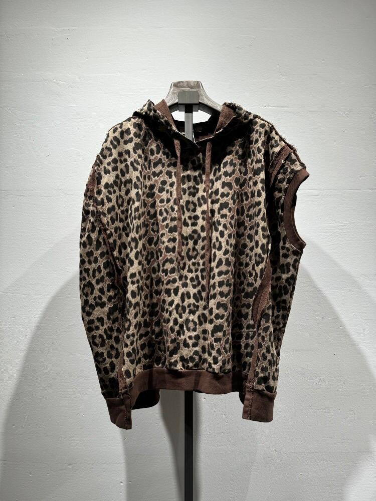 Wholesaler W Studio - Oversized Leopard Hoodie
