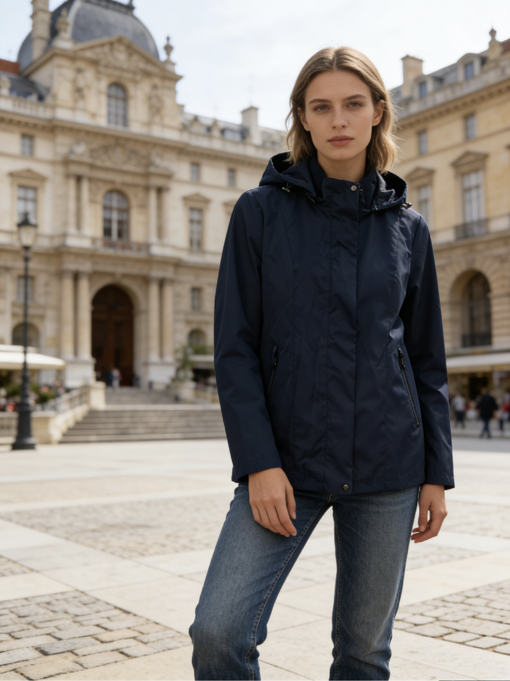 Grossiste WAY MODE - Veste coupe-vent pour femme grande taille