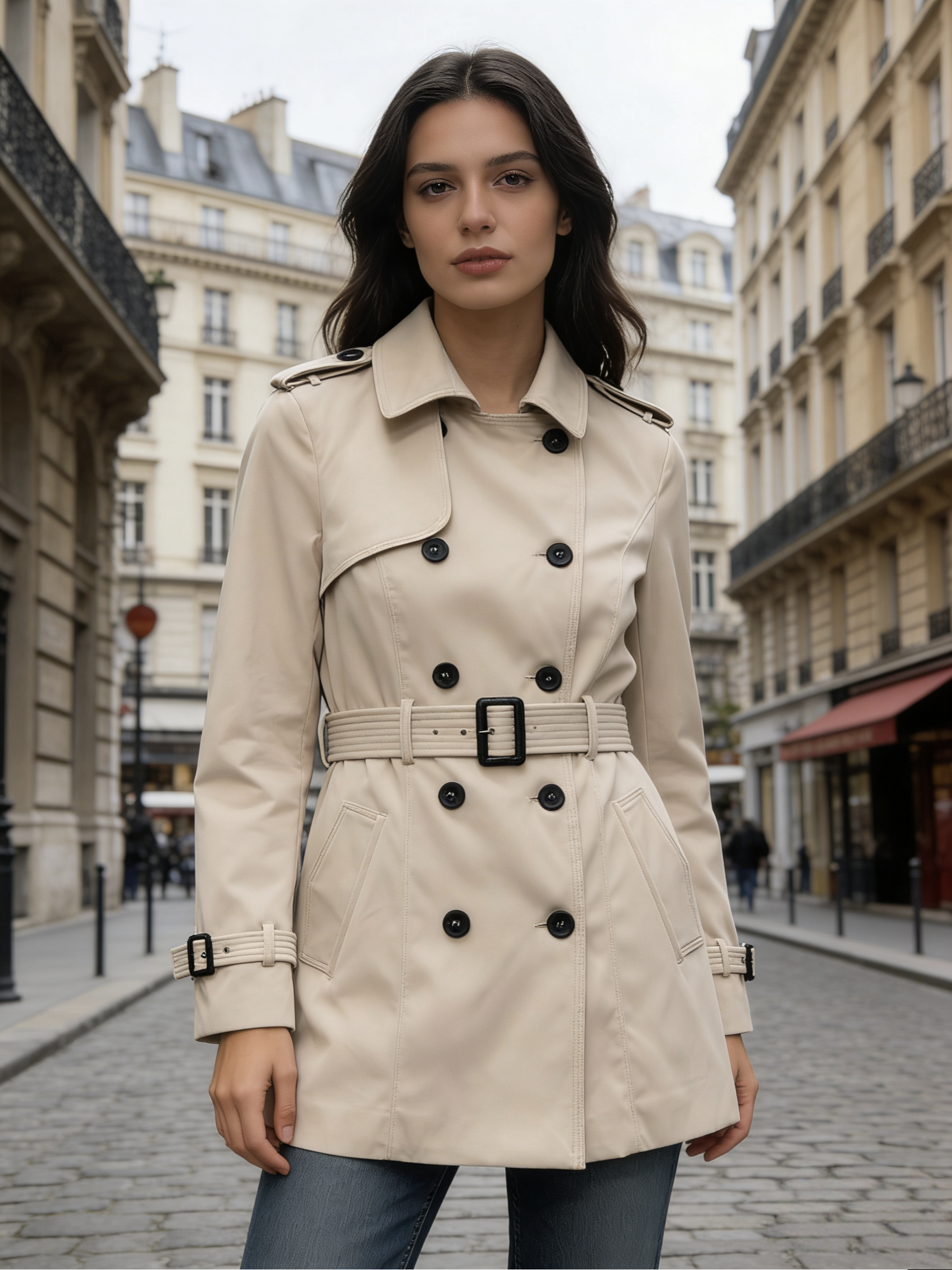 Grossiste WAY MODE - TRENCH FEMME TROIS QUARTS