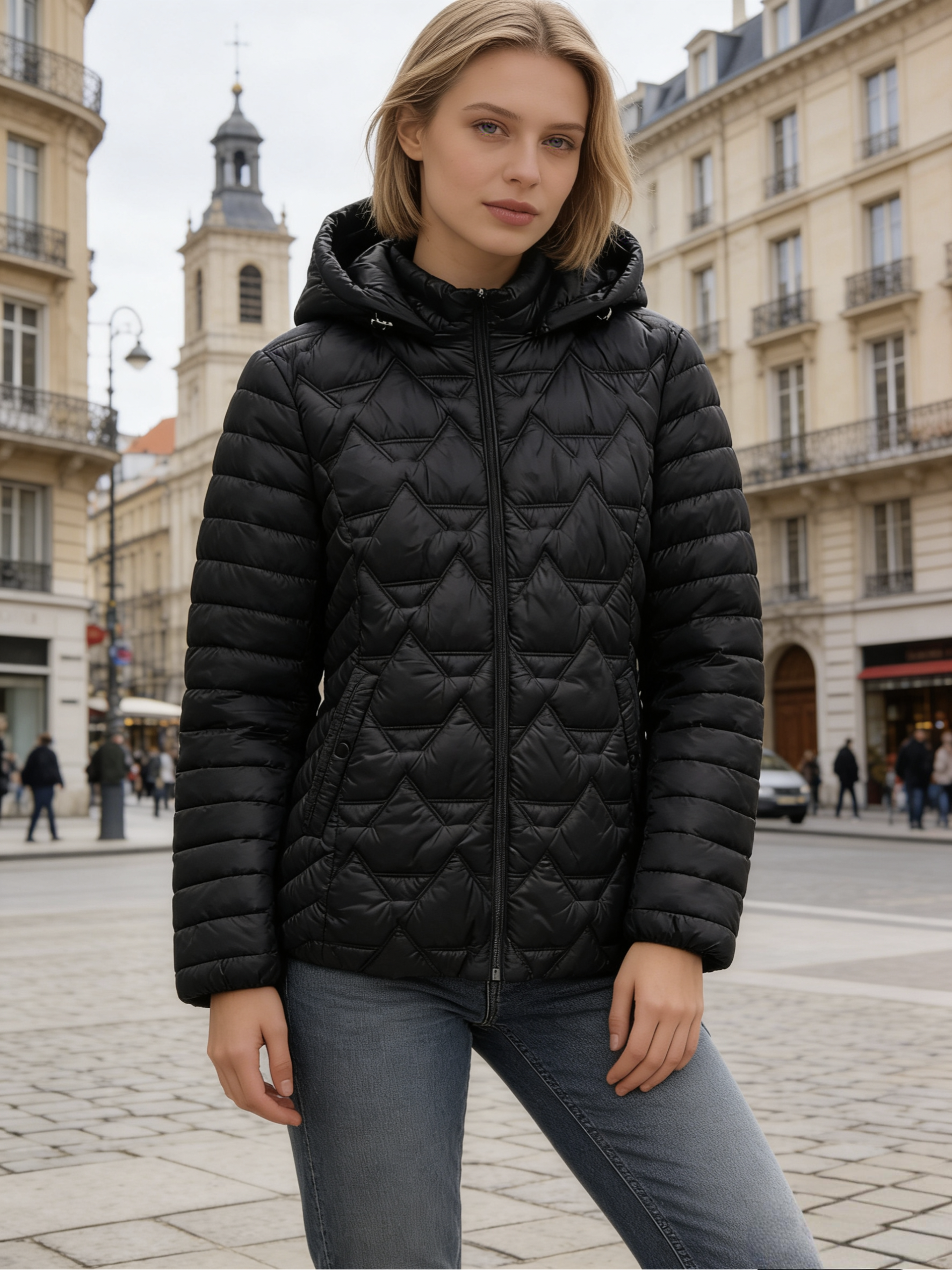 Grossiste WAY MODE - Doudounes légères pour femme grande taille