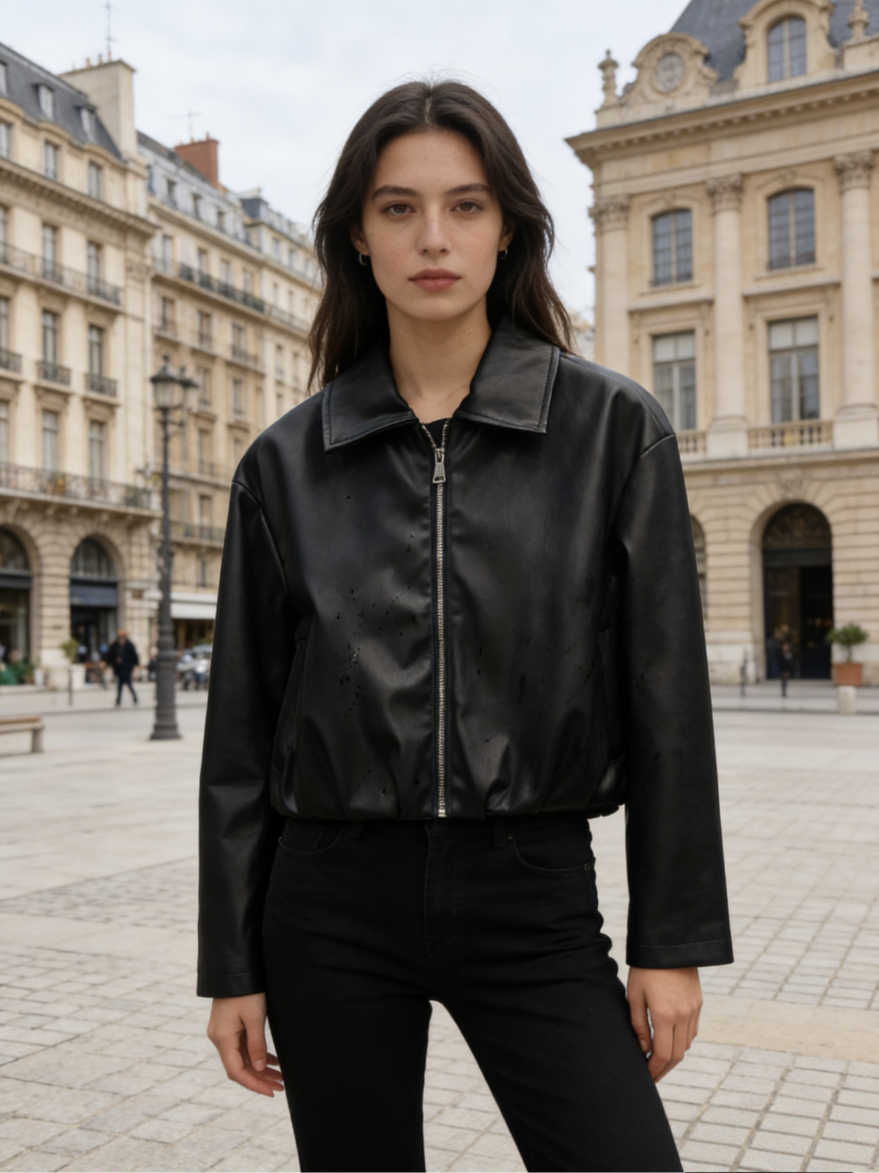 Wholesaler WAY MODE - Women's faux leather jacket
