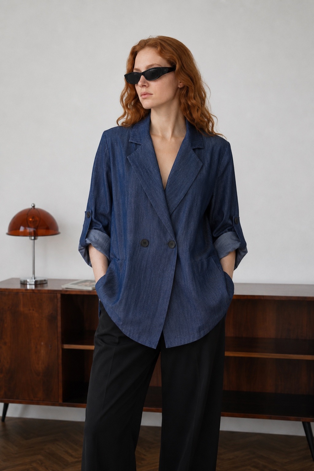 Wholesaler WAY WAY SRL - TENCEL DENIM BLAZER DRESS