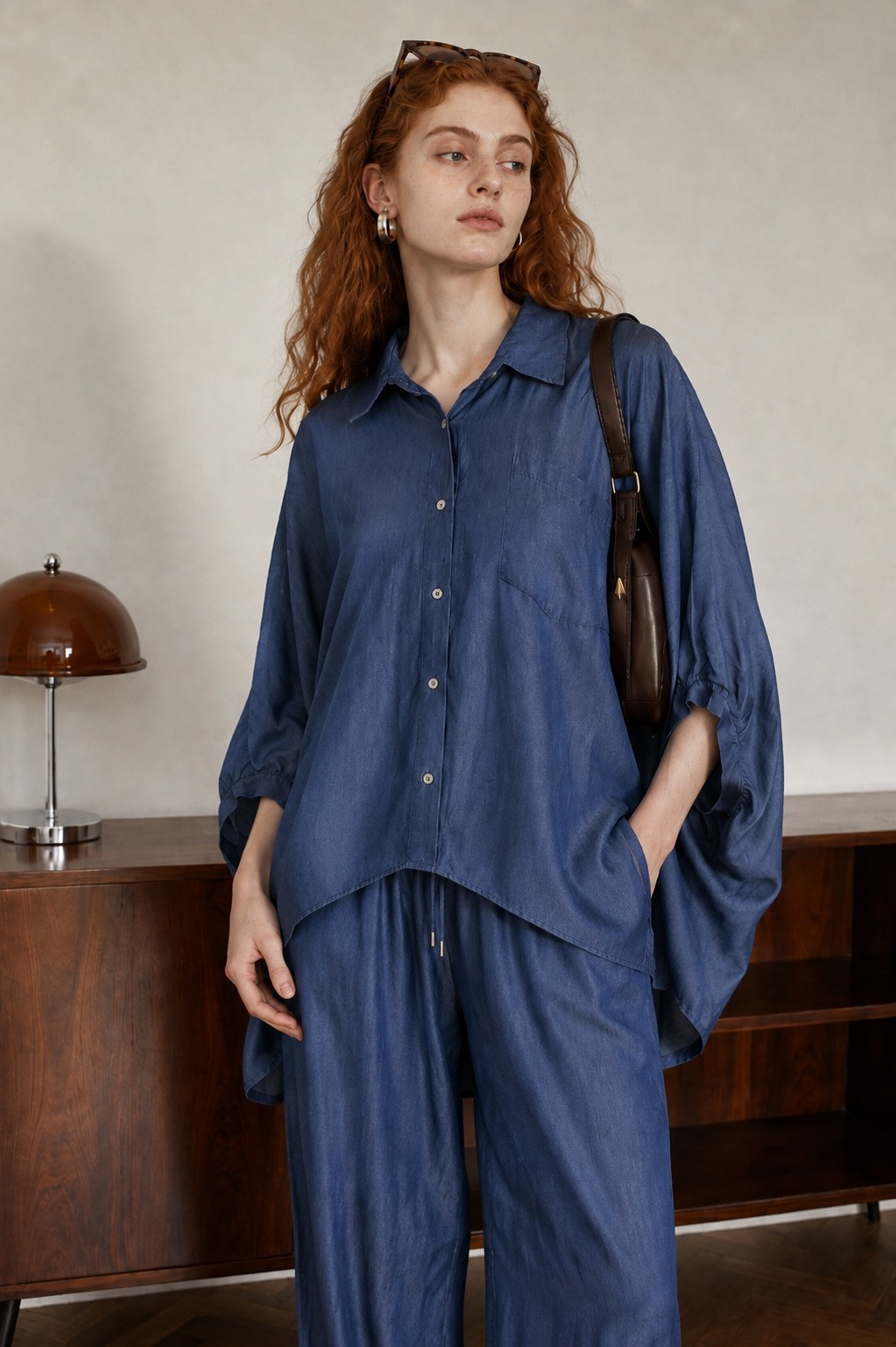 Wholesaler WAY WAY SRL - TENCEL DENIM SHIRT WITH POCKET