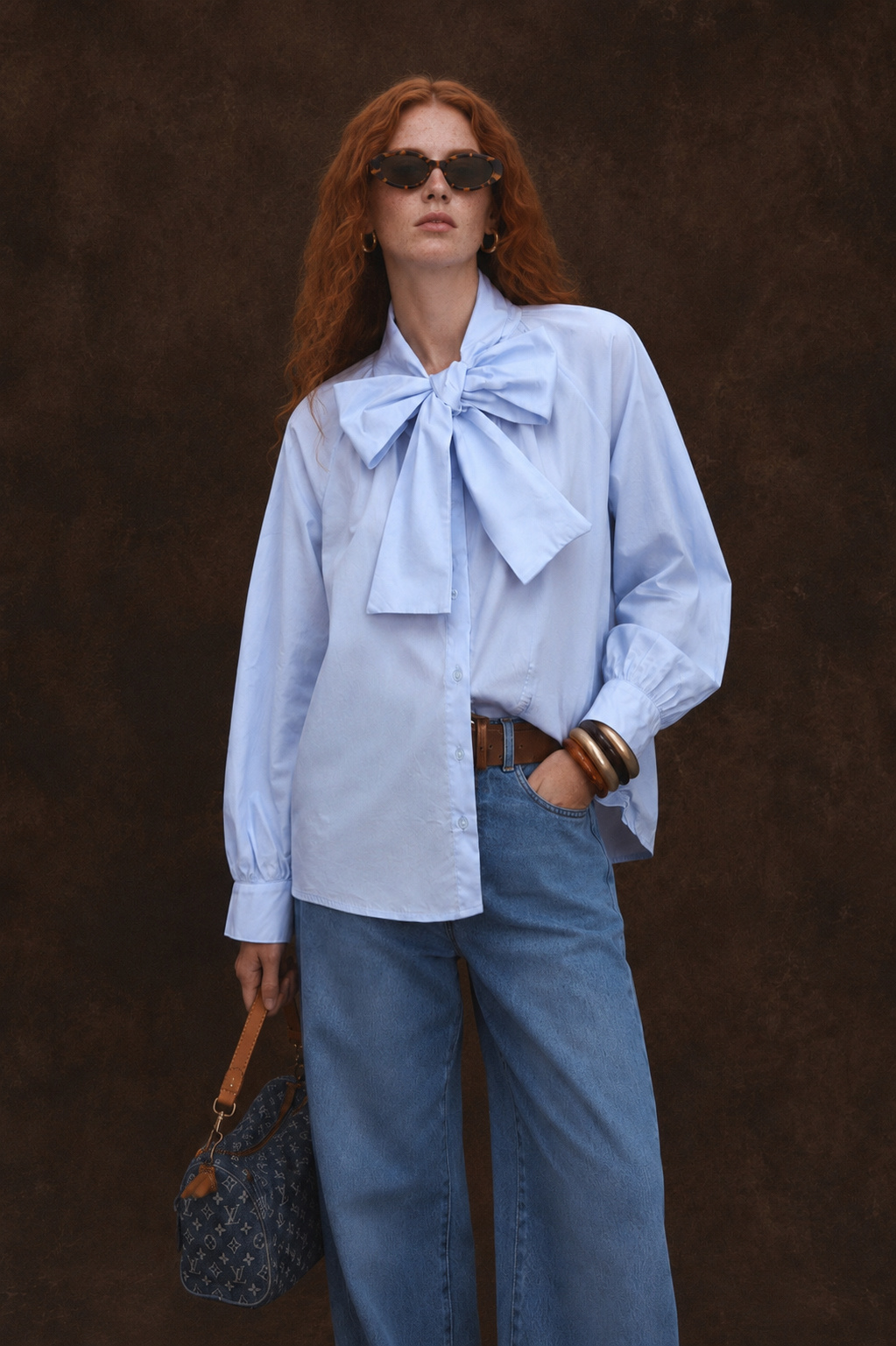 Wholesaler WAY WAY SRL - COTTON SHIRT WITH BOW