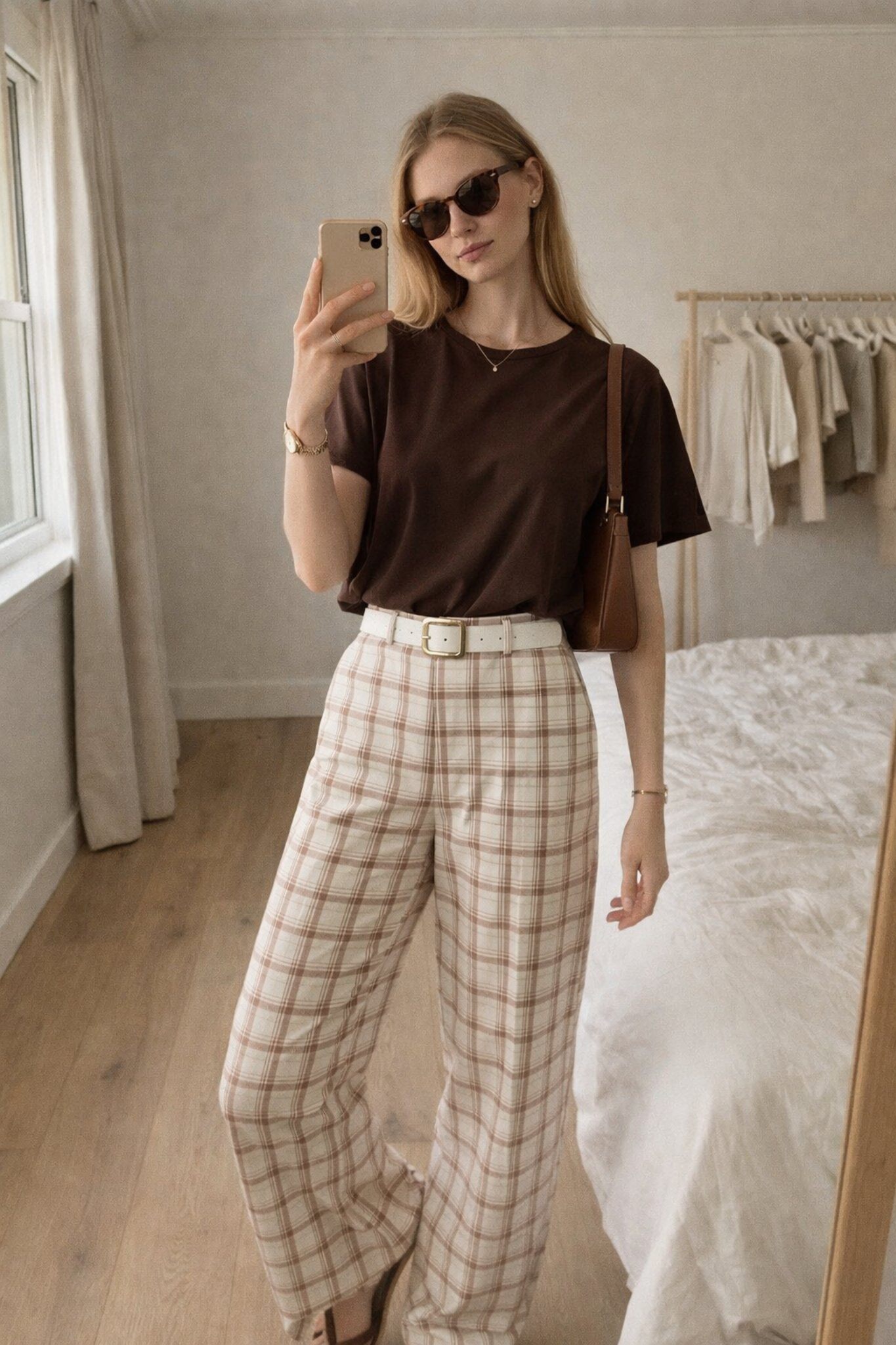 Wholesaler WAY WAY SRL - PLAID BISTRETCH TROUSERS WITH BELT AND POCKETS