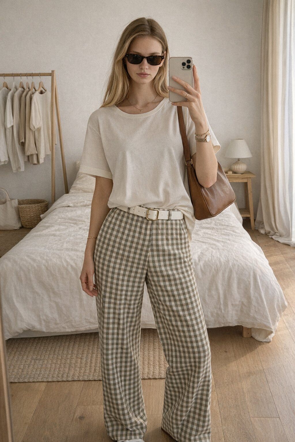 Wholesaler WAY WAY SRL - CHECKED BISTRETCH TROUSERS WITH BELT AND POCKETS