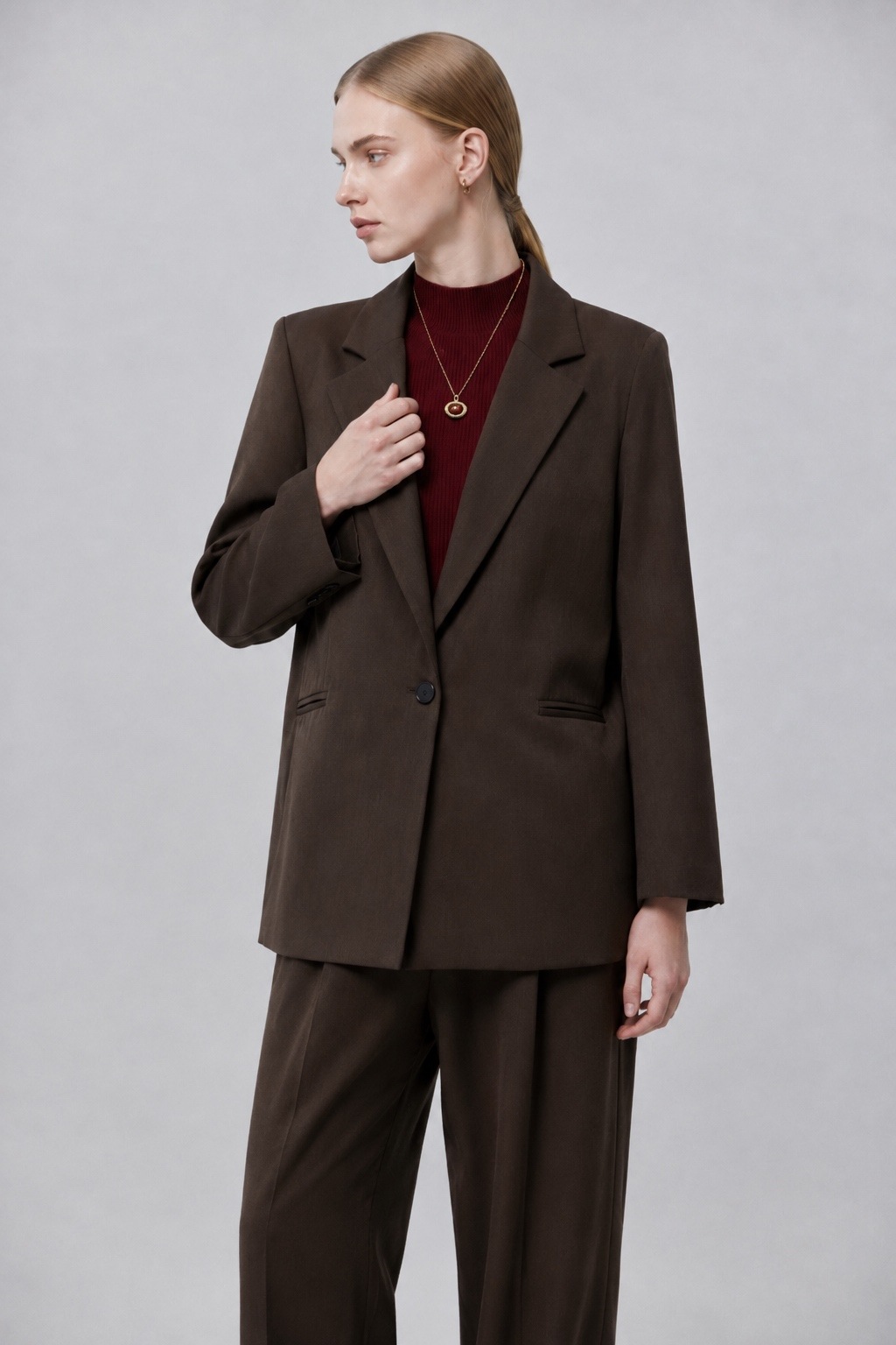 Grossiste WAY WAY SRL - BLAZER EN POLYVISCOSE À UN BOUTON